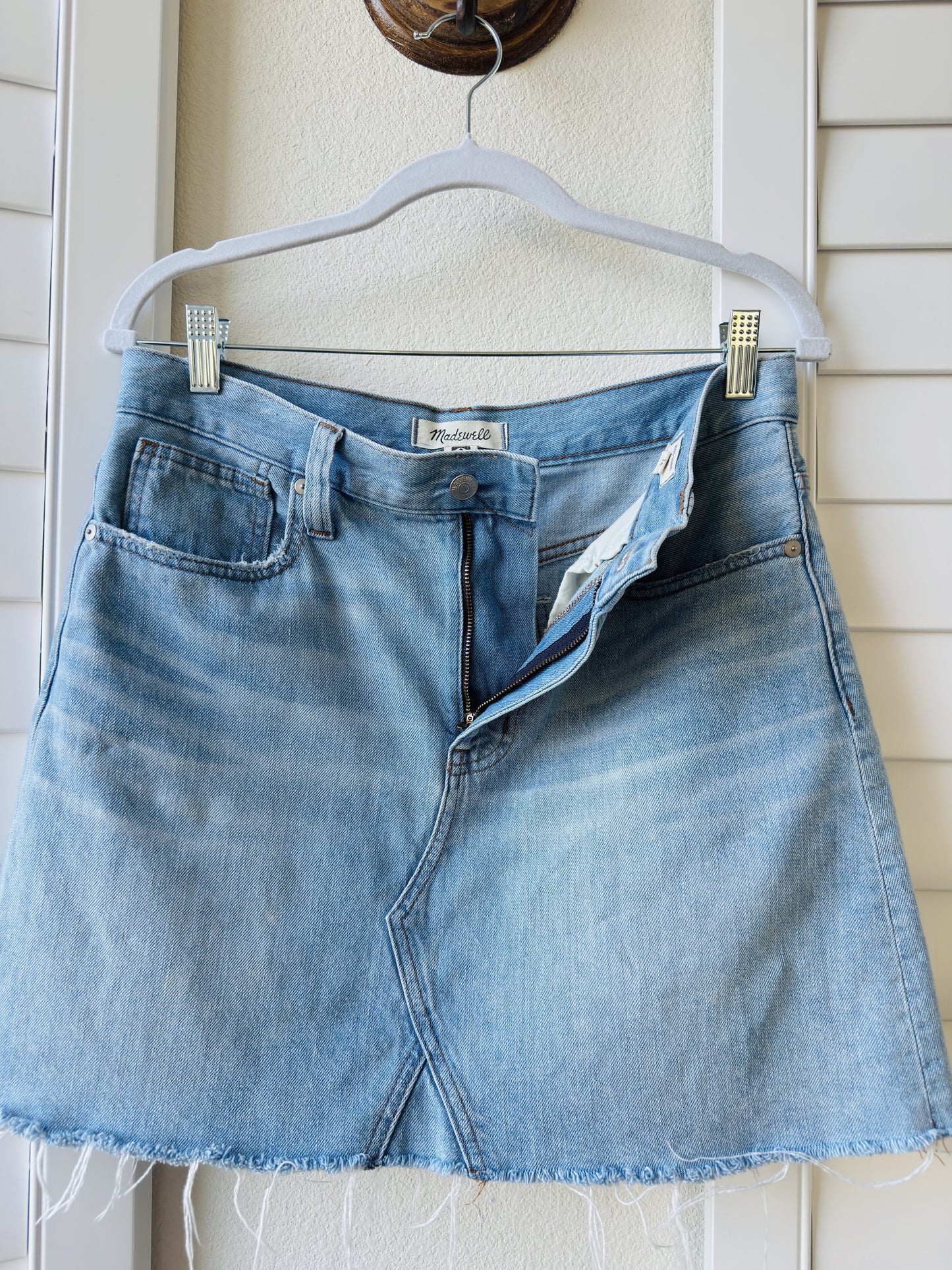 Madewell Rigid Denim A-Line Mini Skirt - Size 28
