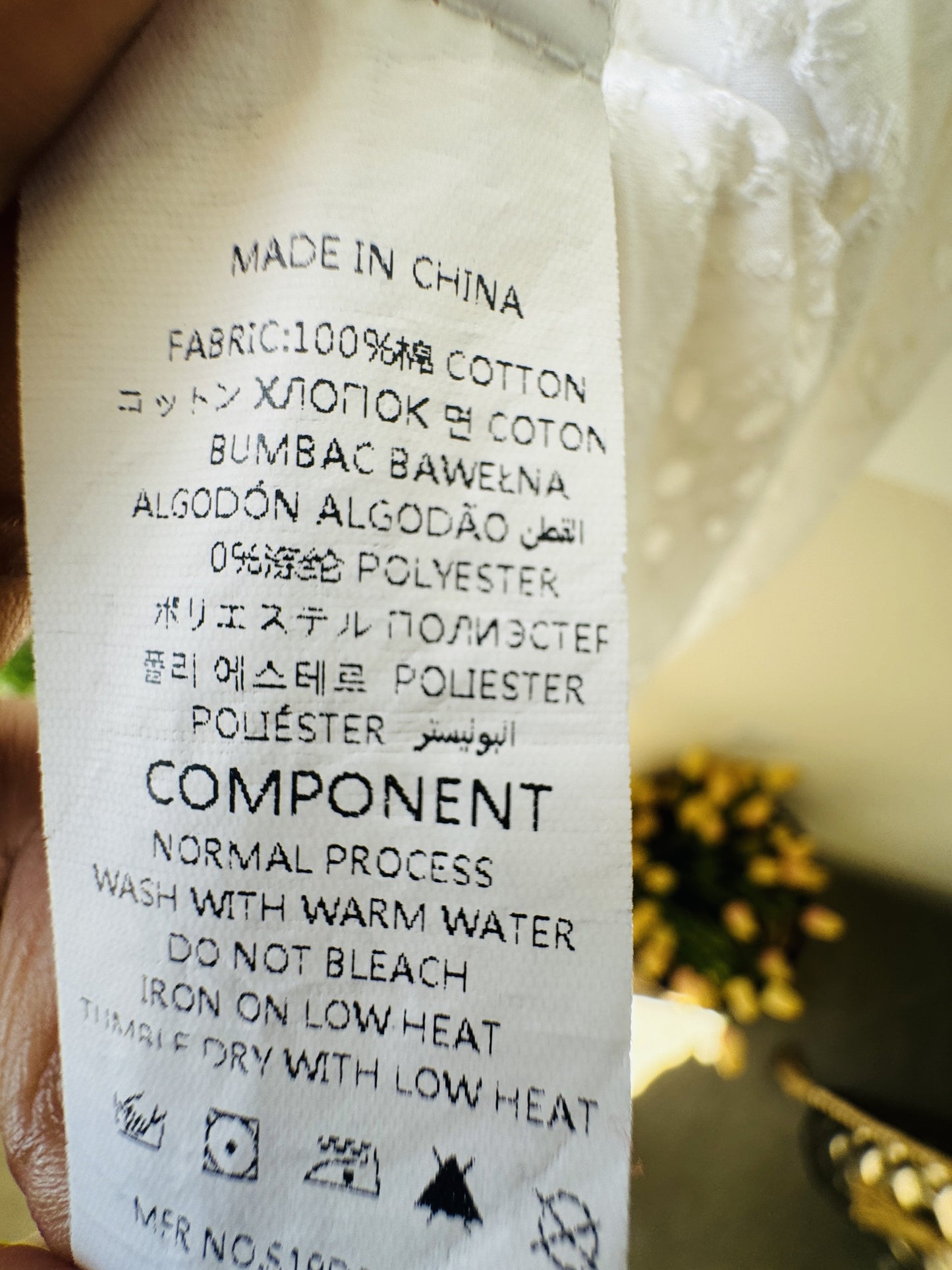 Simplee White Cotton Eyelet Maxi Dress - Size M