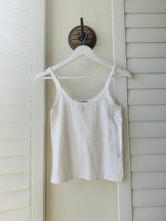 Forever 21 White Cami Tank Top - Size L