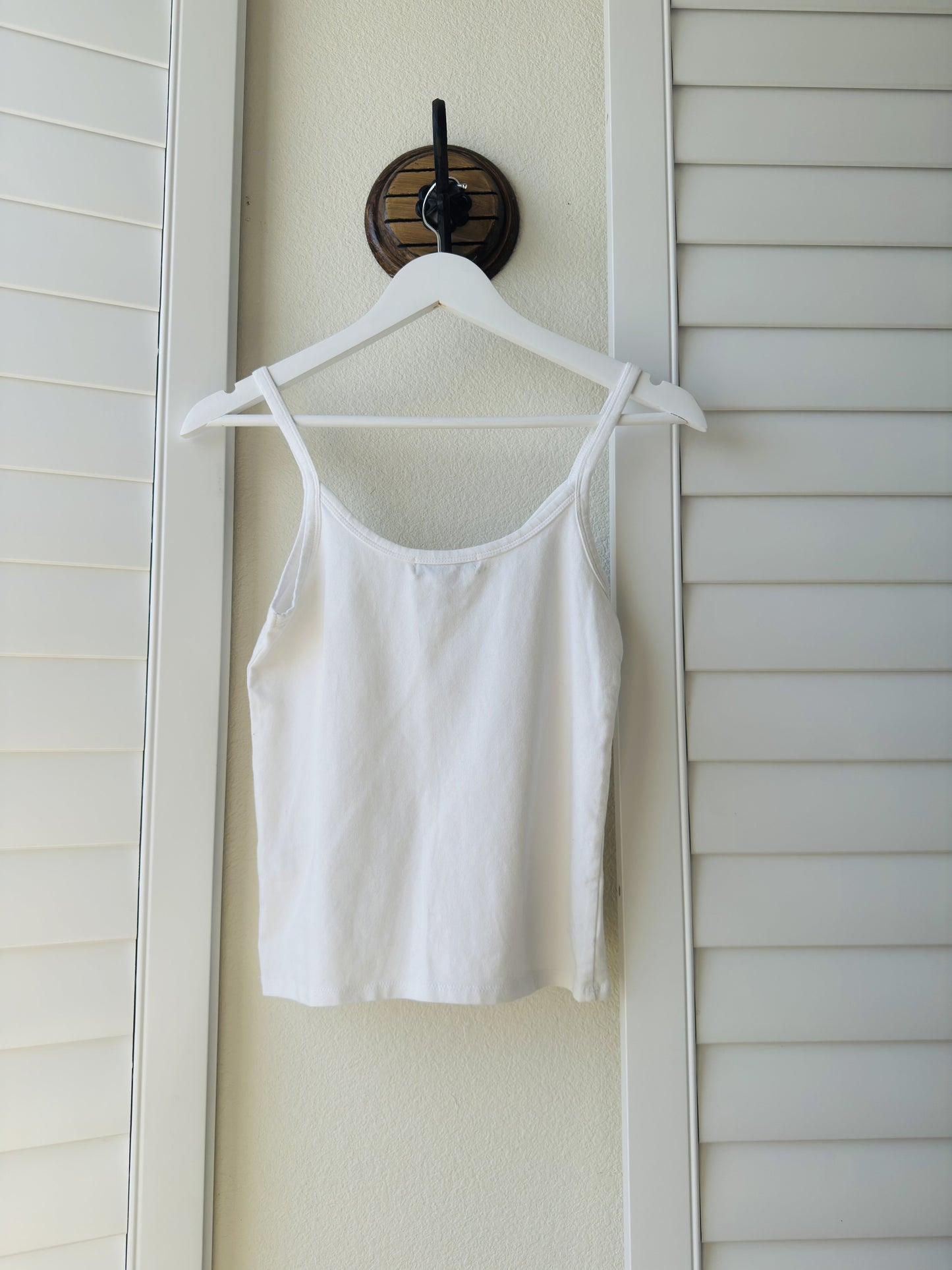 Forever 21 White Cami Tank Top - Size L