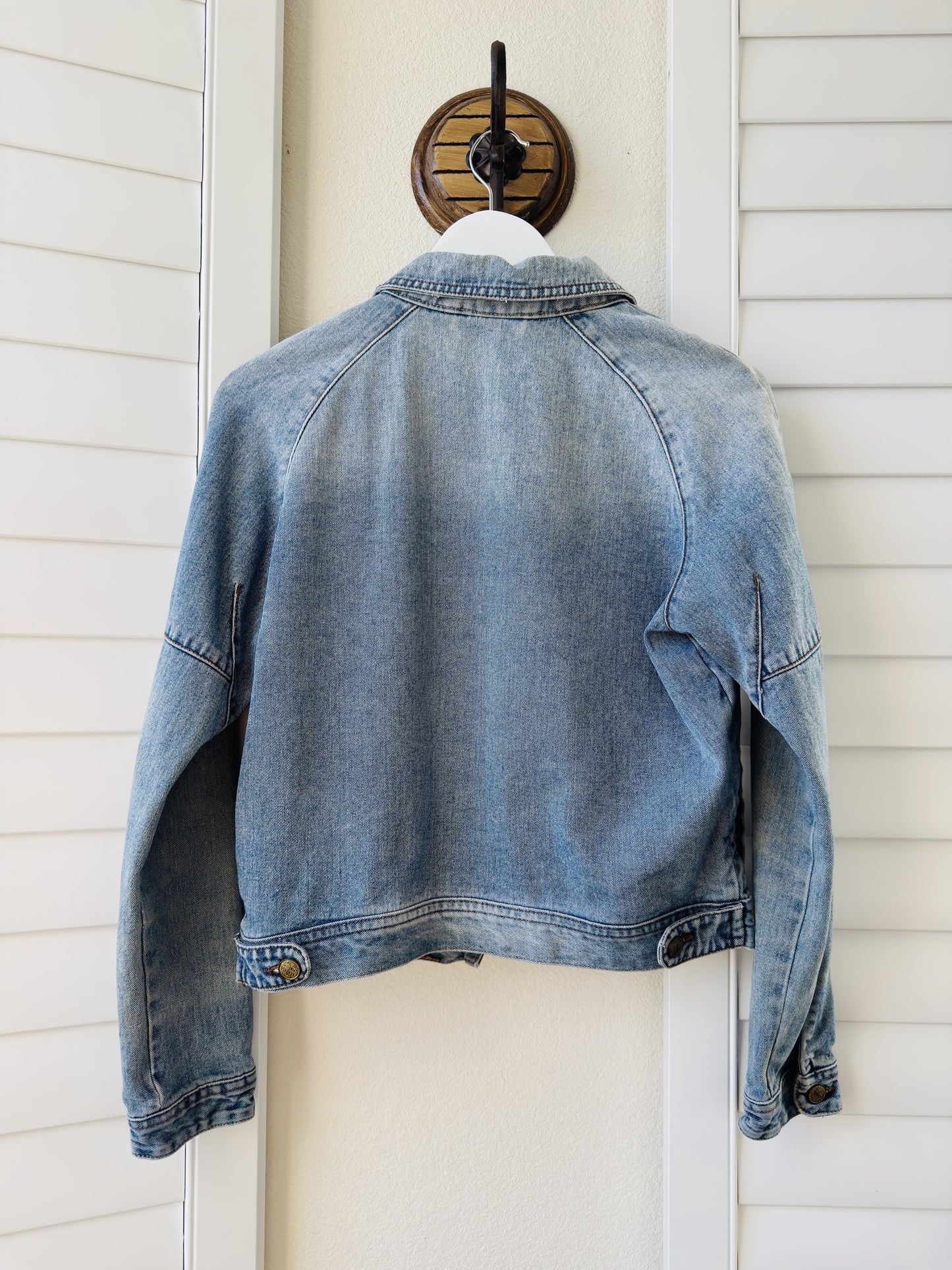 Zara Z1975 Light Wash Denim Jacket - Size M
