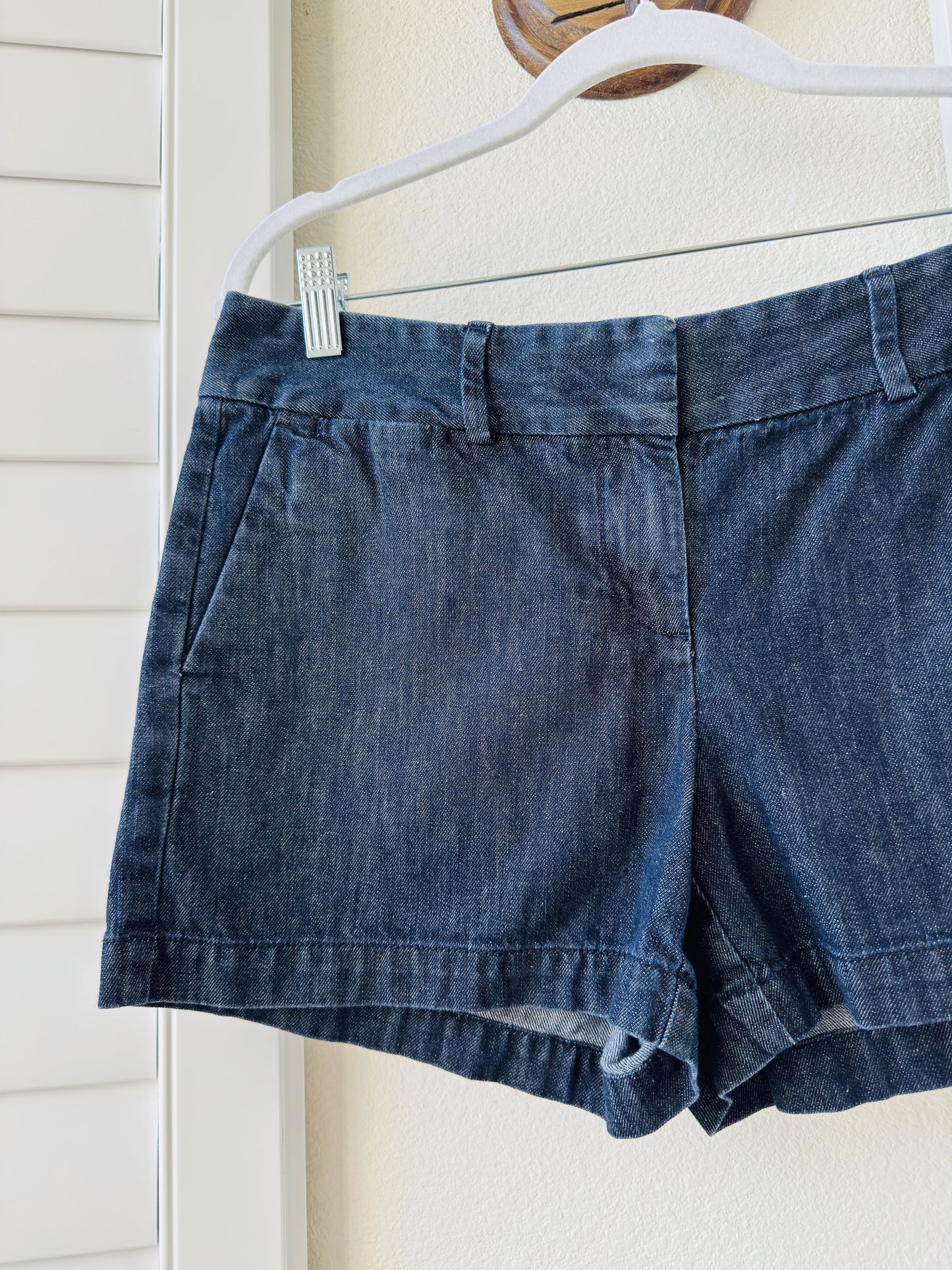 LOFT Dark Wash Denim Shorts - Size 4