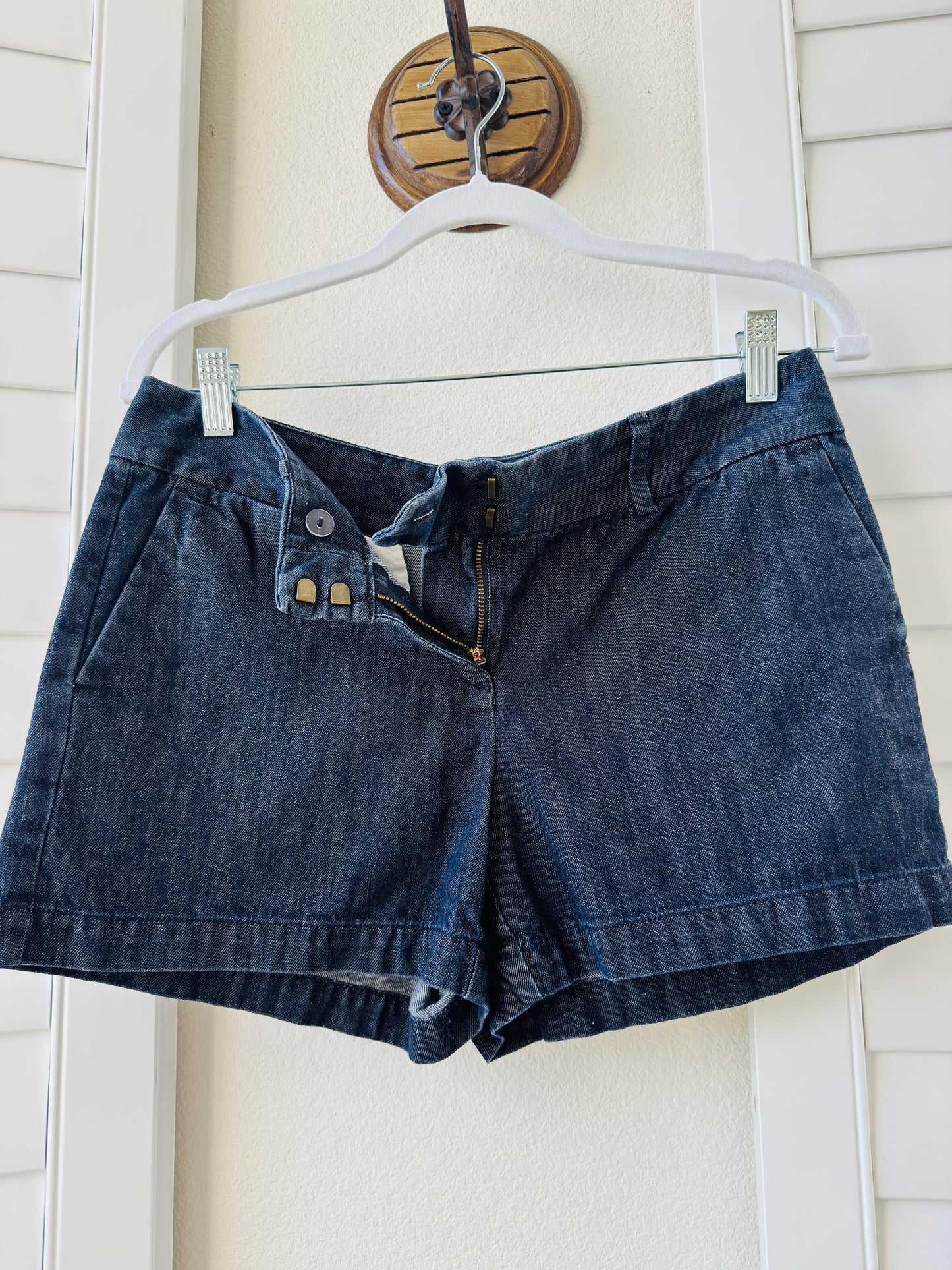 LOFT Dark Wash Denim Shorts - Size 4