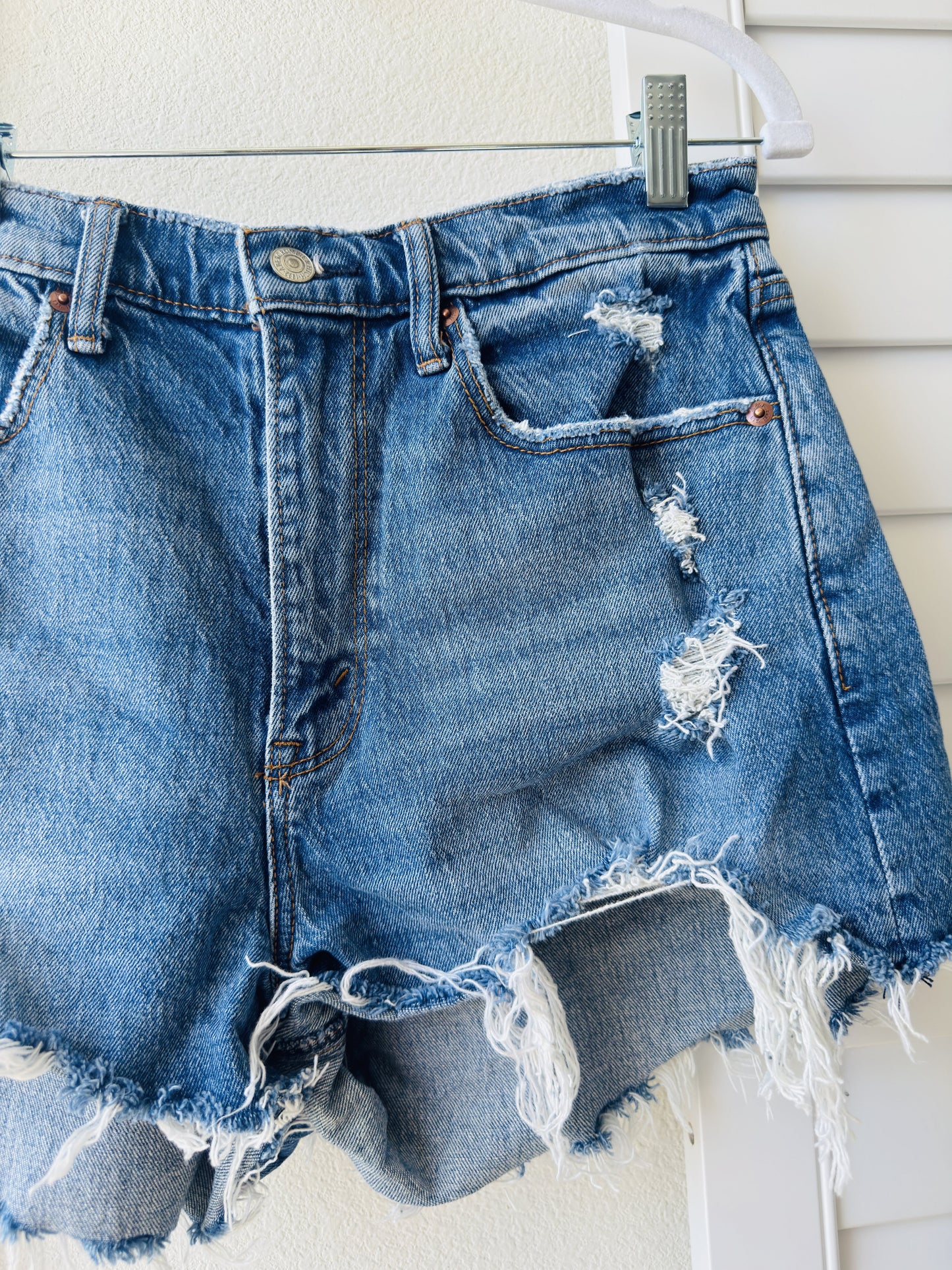 Abercrombie & Fitch Curve Love High Rise Mom Shorts - Size 28