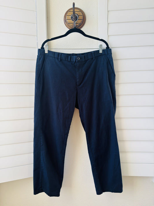Uniqlo Navy Blue Stretch Slim Fit Chino Pants Size XL