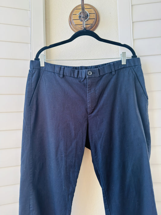 Uniqlo Navy Blue Stretch Slim Fit Chino Pants Size XL