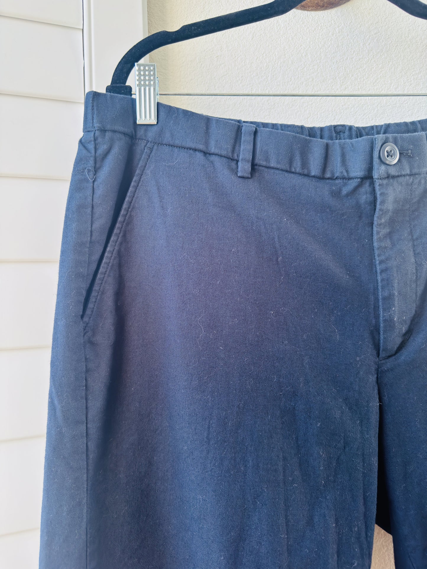 Uniqlo Navy Blue Stretch Chino Pants - Size XL