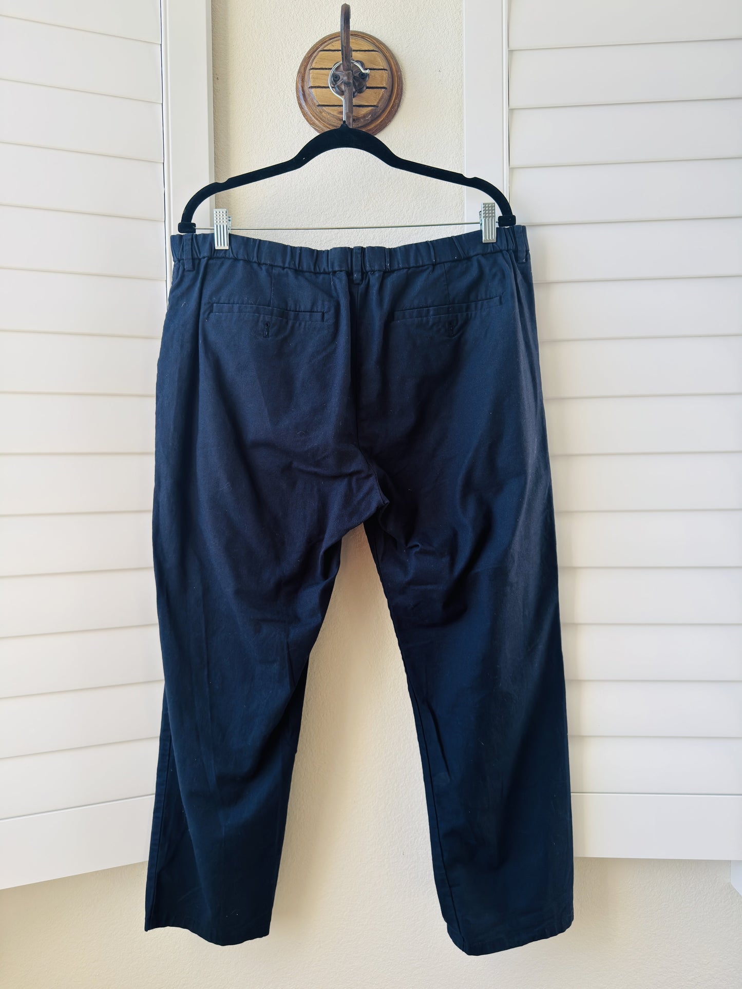 Uniqlo Navy Blue Stretch Slim Fit Chino Pants Size XL