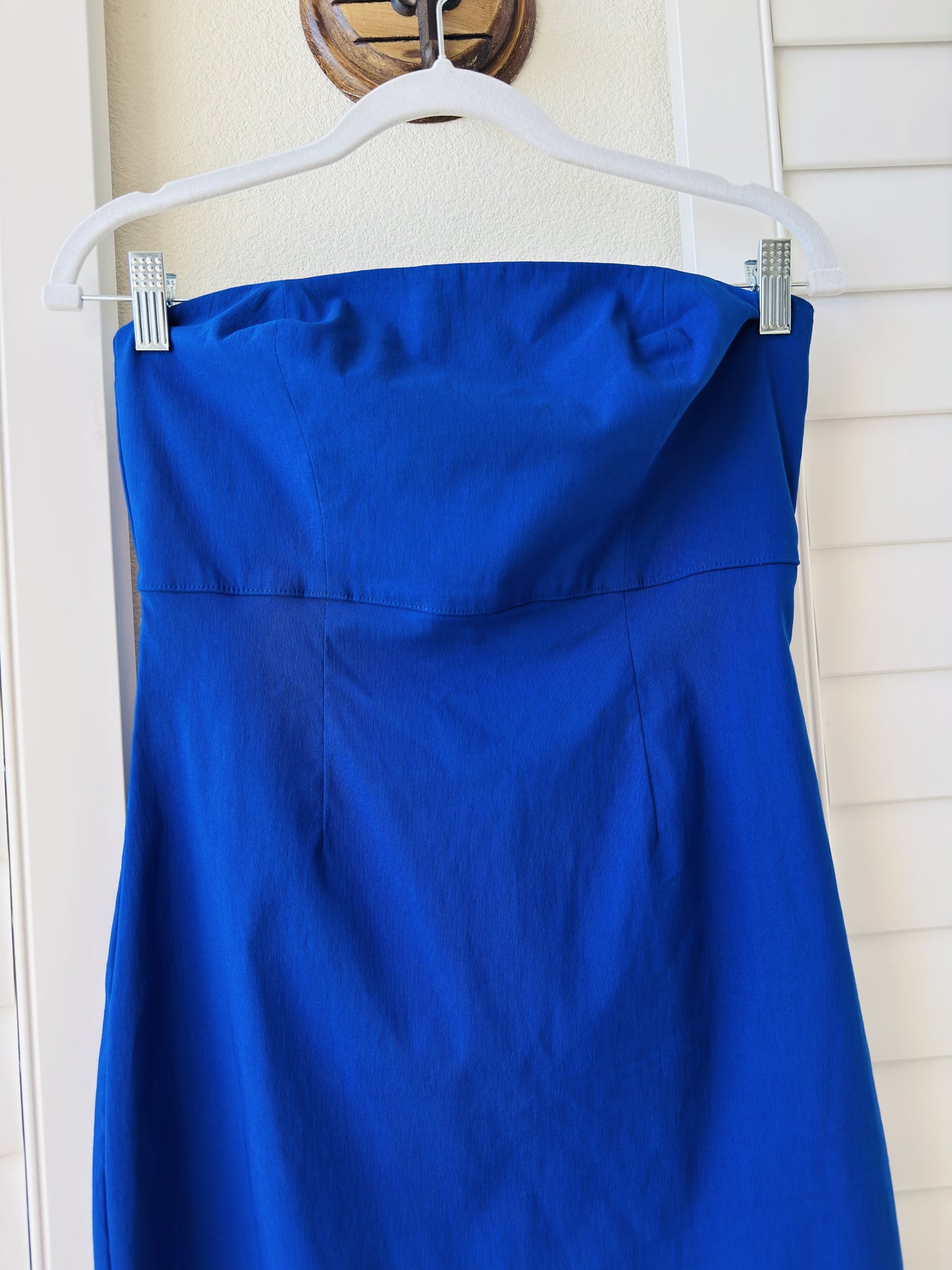 Express Cobalt Royal Blue Strapless Stretch Sheath Dress - Size 5/6