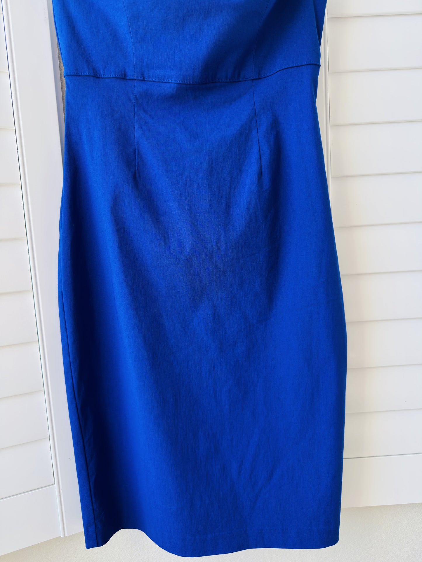 Express Cobalt Royal Blue Strapless Stretch Sheath Dress - Size 5/6