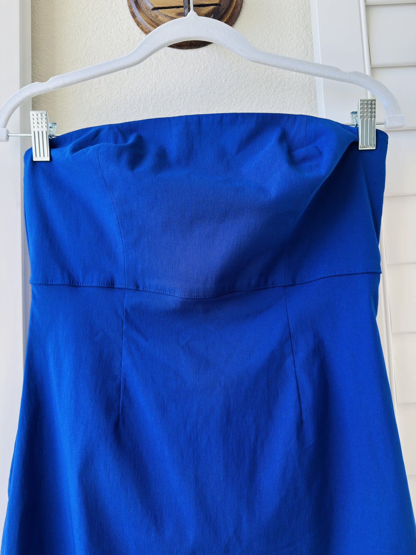 Express Cobalt Royal Blue Strapless Stretch Sheath Dress - Size 5/6
