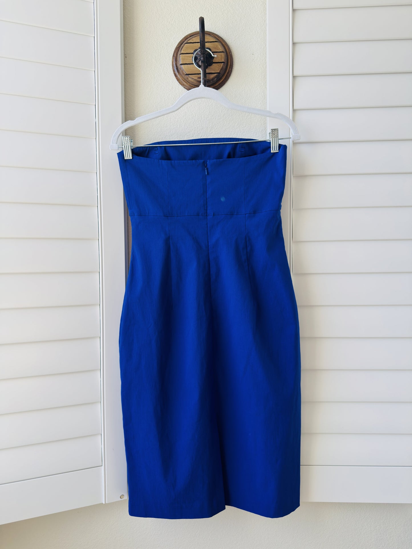 Express Cobalt Royal Blue Strapless Stretch Sheath Dress - Size 5/6
