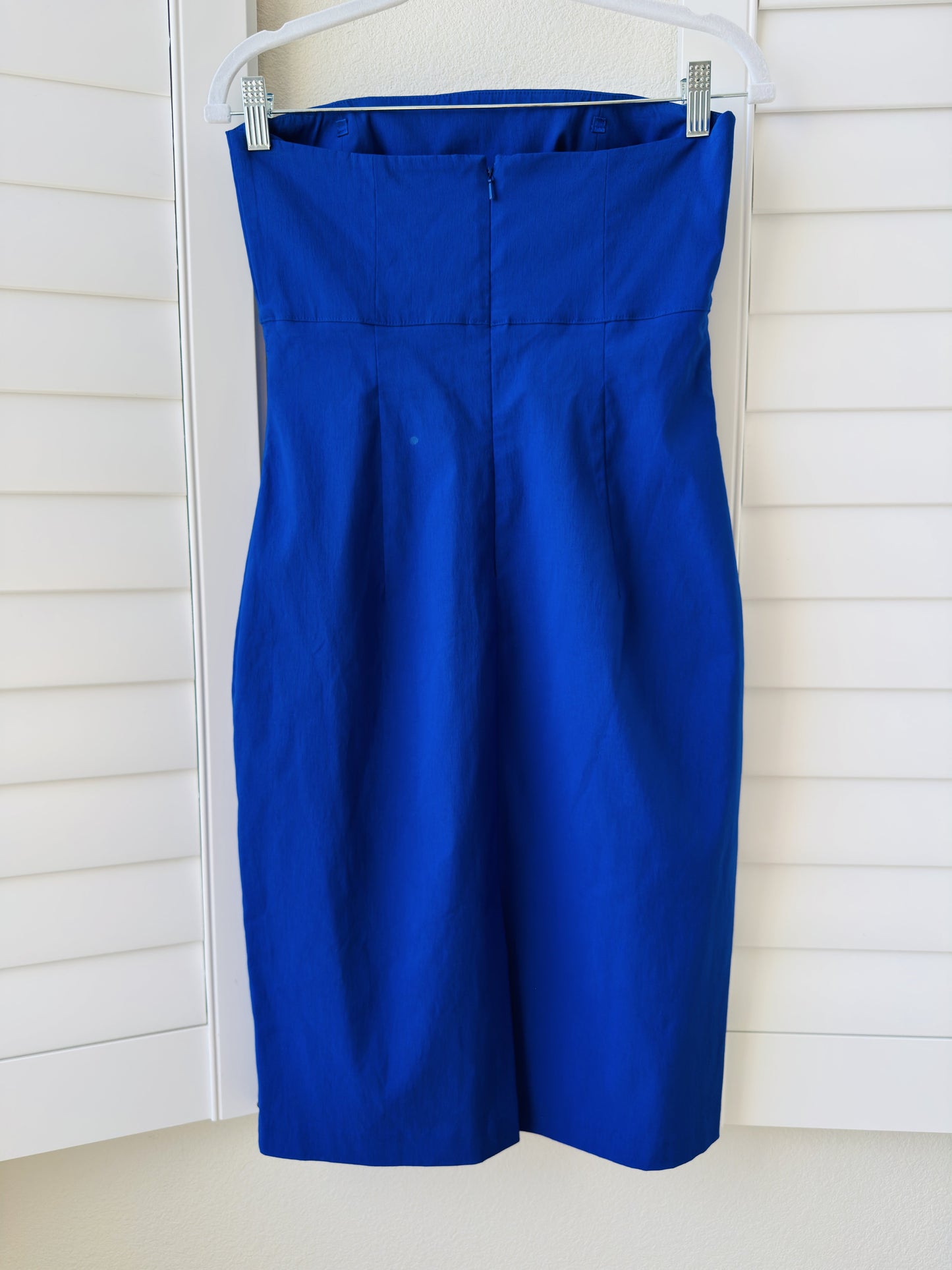 Express Cobalt Royal Blue Strapless Stretch Sheath Dress - Size 5/6