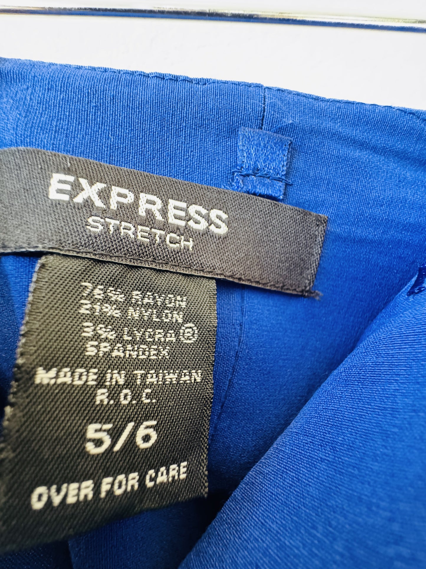 Express Cobalt Royal Blue Strapless Stretch Sheath Dress - Size 5/6