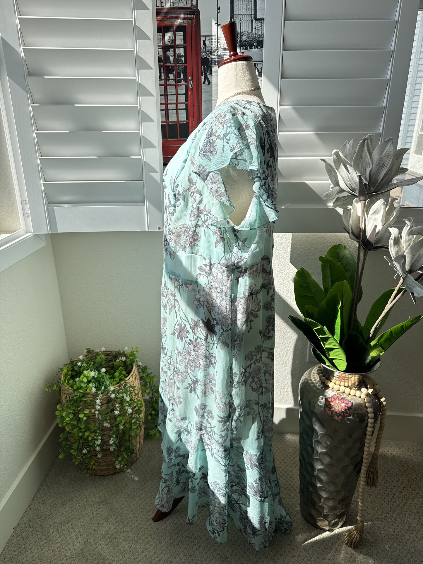 Tommy Hilfiger Women's Floral Print Maxi Dress, Size 22W