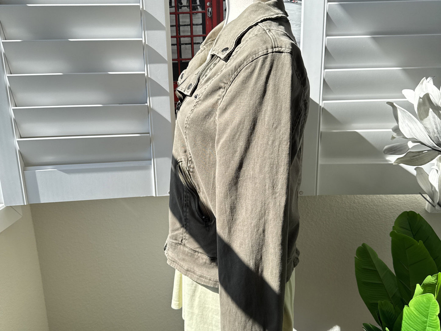 Fashion Nova Asymmetrical Moto Jacket 1X