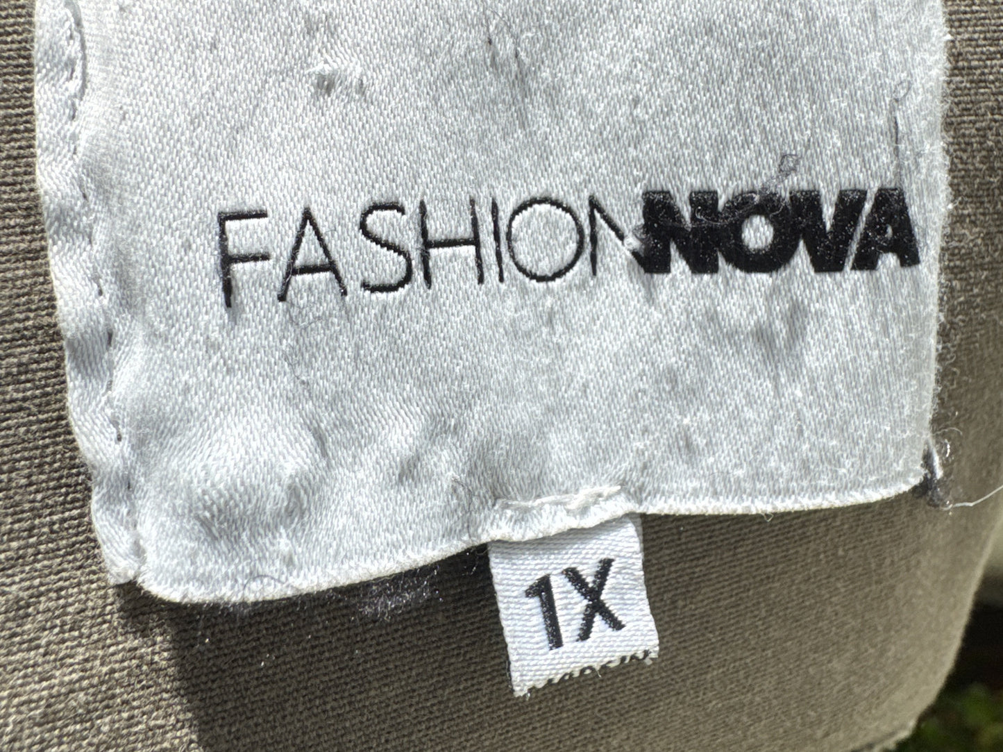 Fashion Nova Asymmetrical Moto Jacket 1X