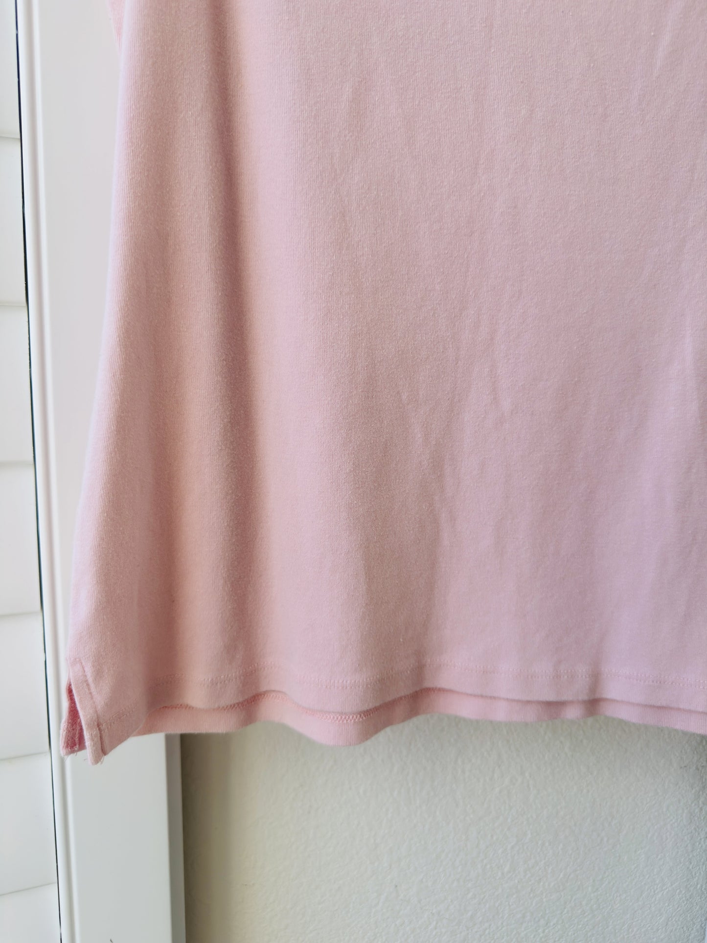 Talbots Pink Sleeveless Cotton Knit Top - Size L