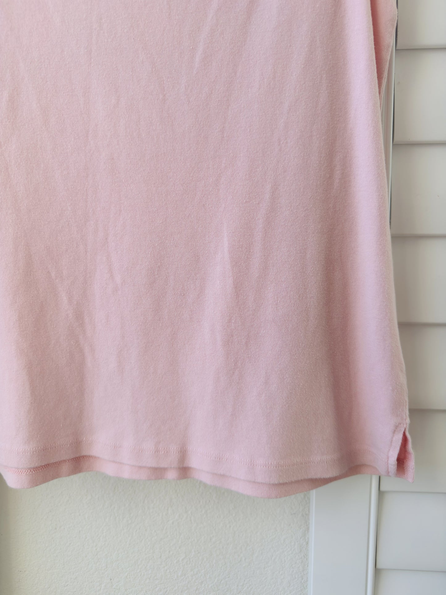 Talbots Pink Sleeveless Cotton Knit Top - Size L