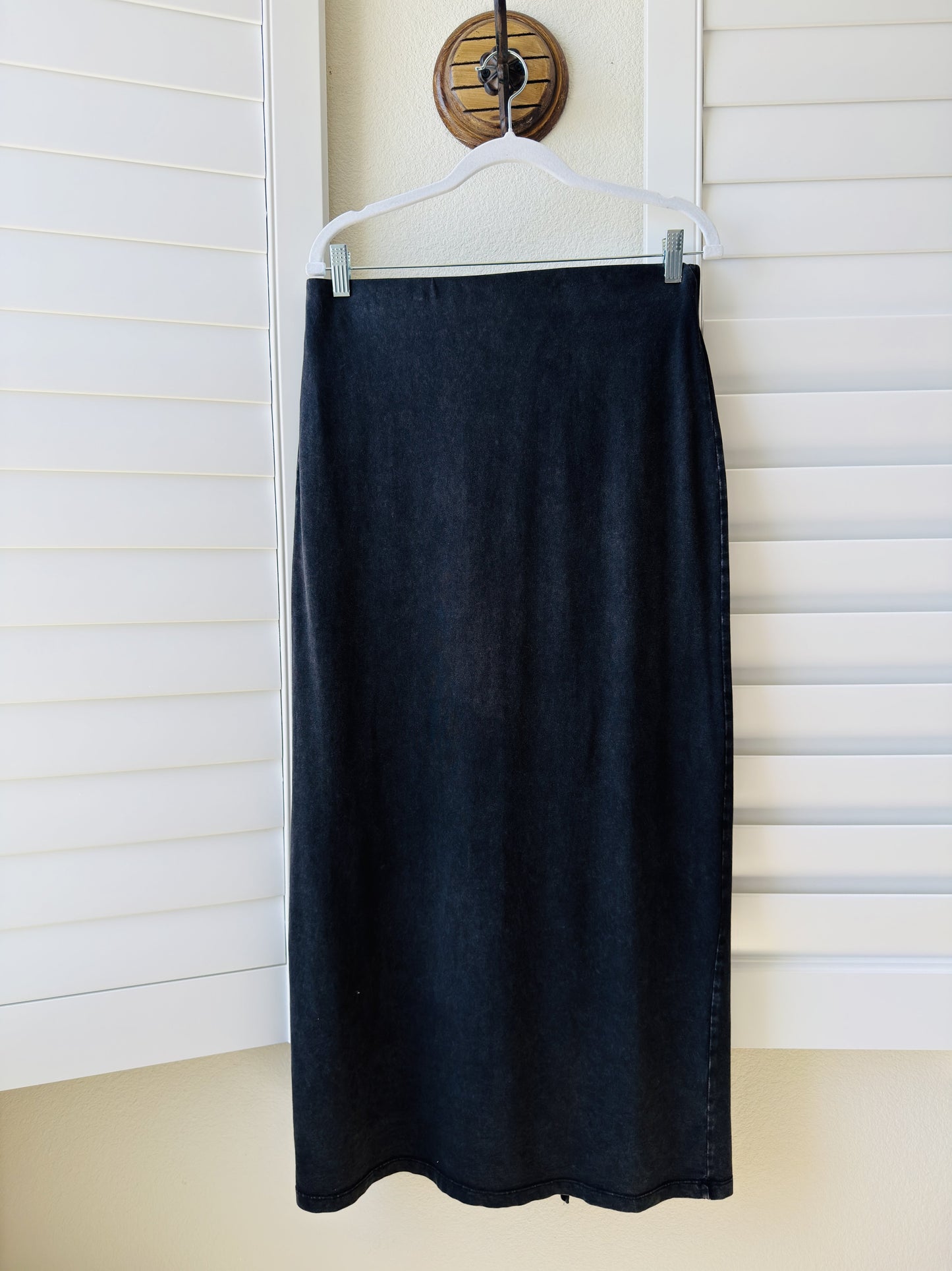 Z Supply Mineral Wash Cotton Maxi Skirt Size L