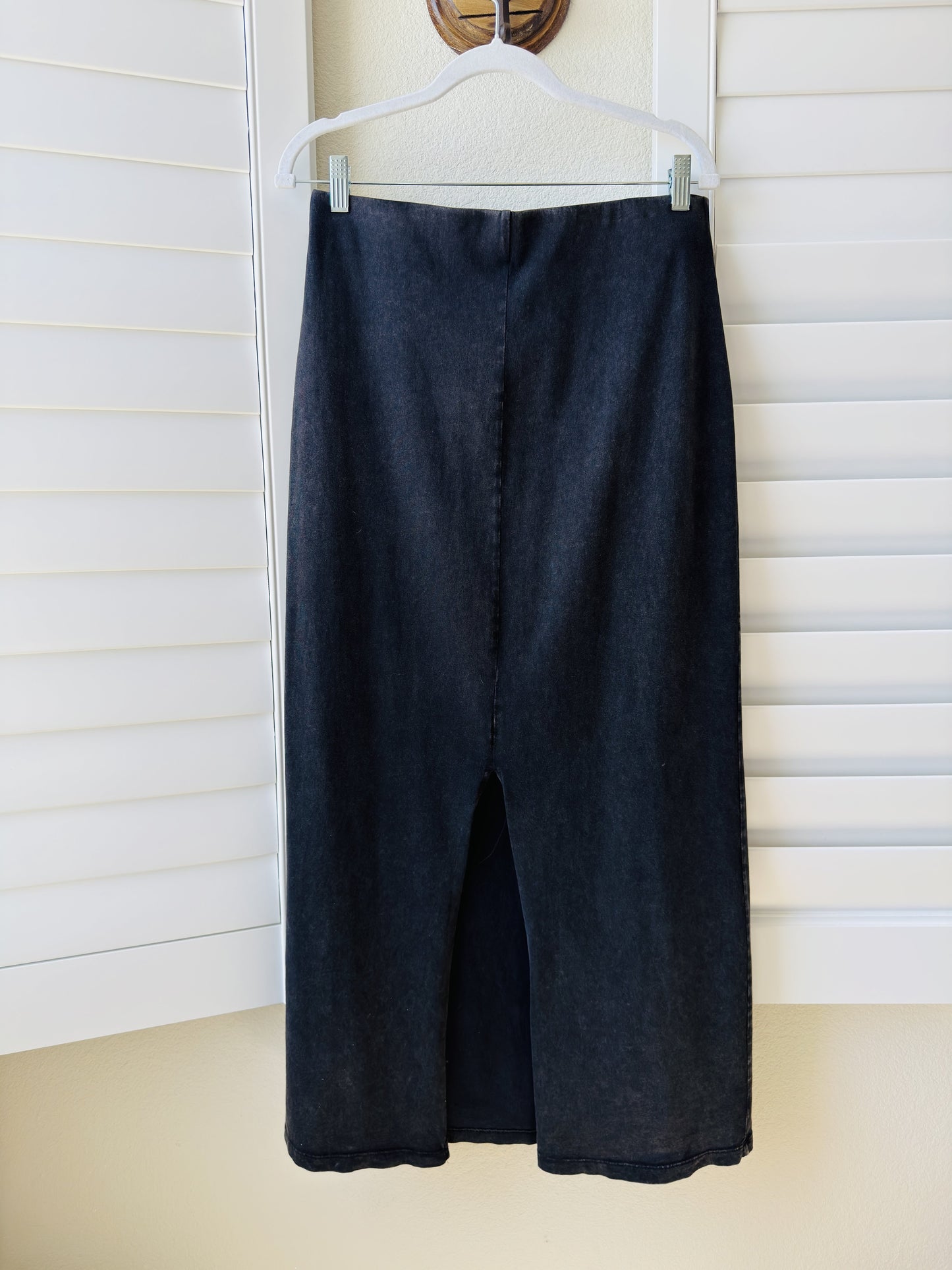 Z Supply Mineral Wash Cotton Maxi Skirt Size L