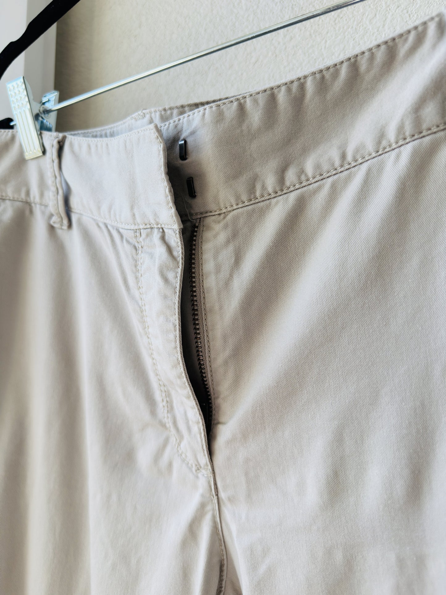 Ann Taylor Beige Chino Ankle Pants Size 8