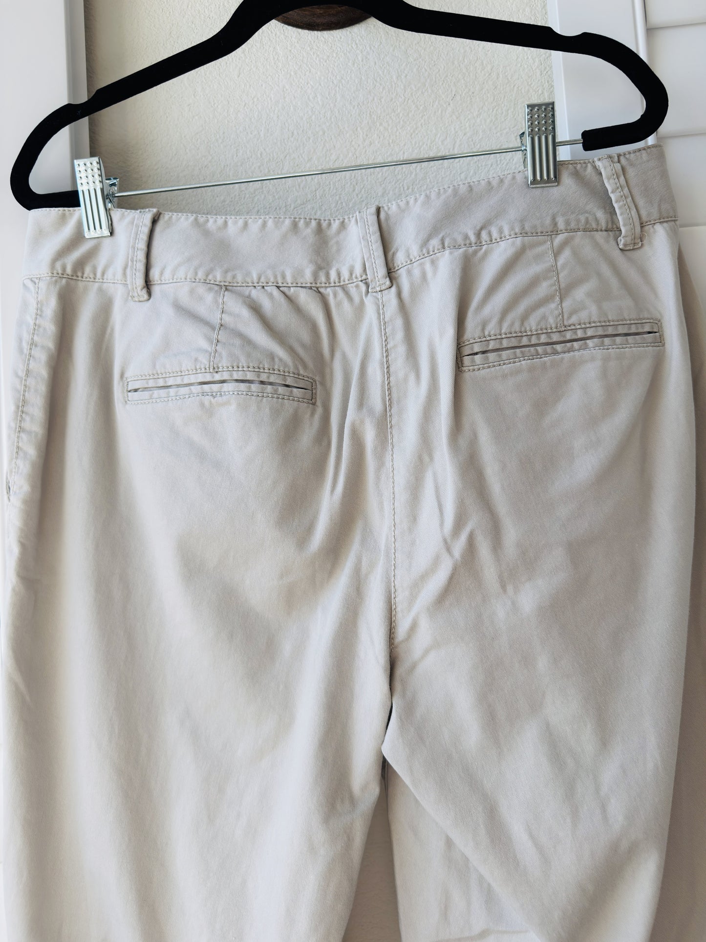 Ann Taylor Beige Chino Ankle Pants Size 8