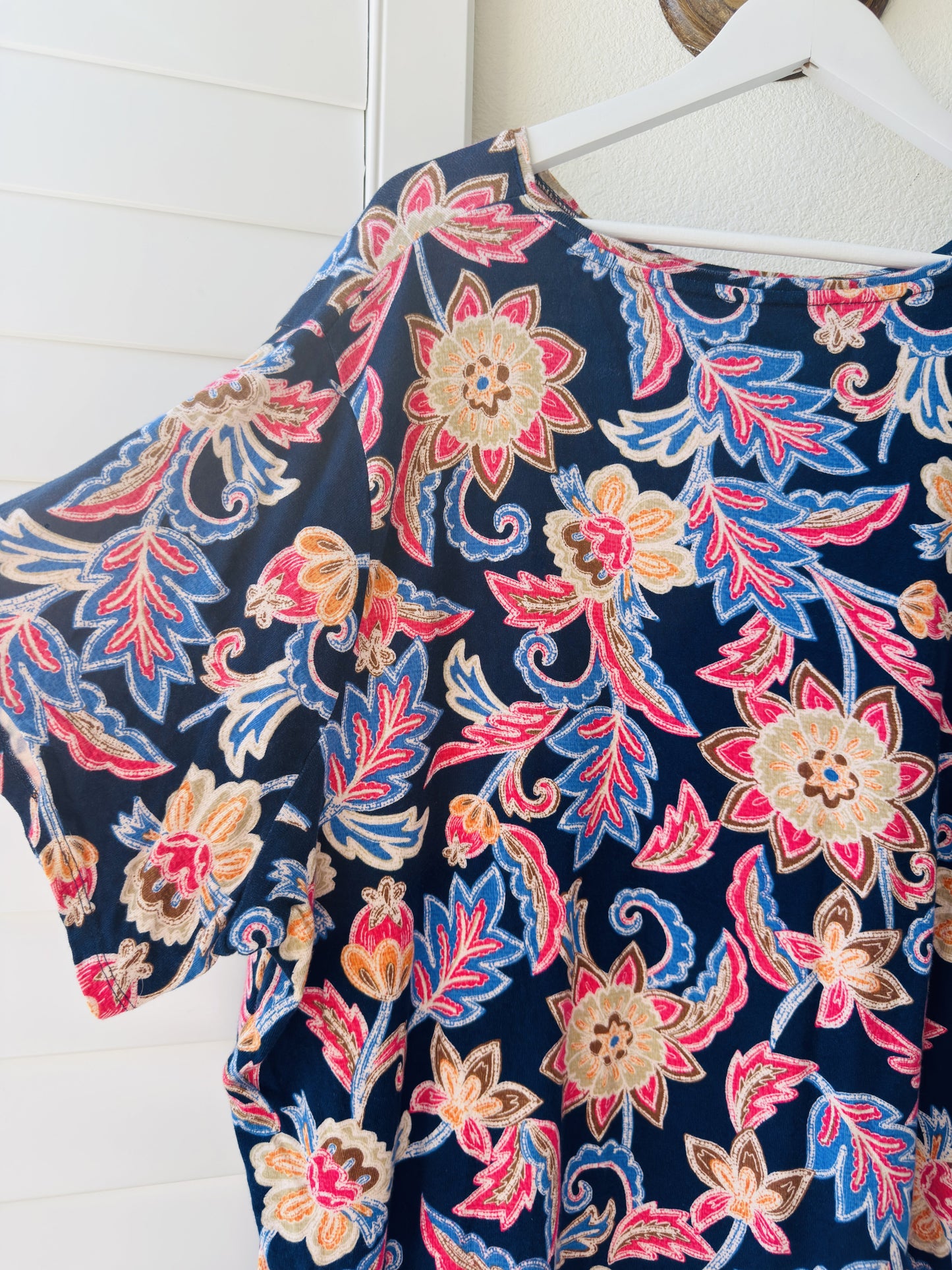 Croft & Barrow Floral Print Classic Tee - Size 3X