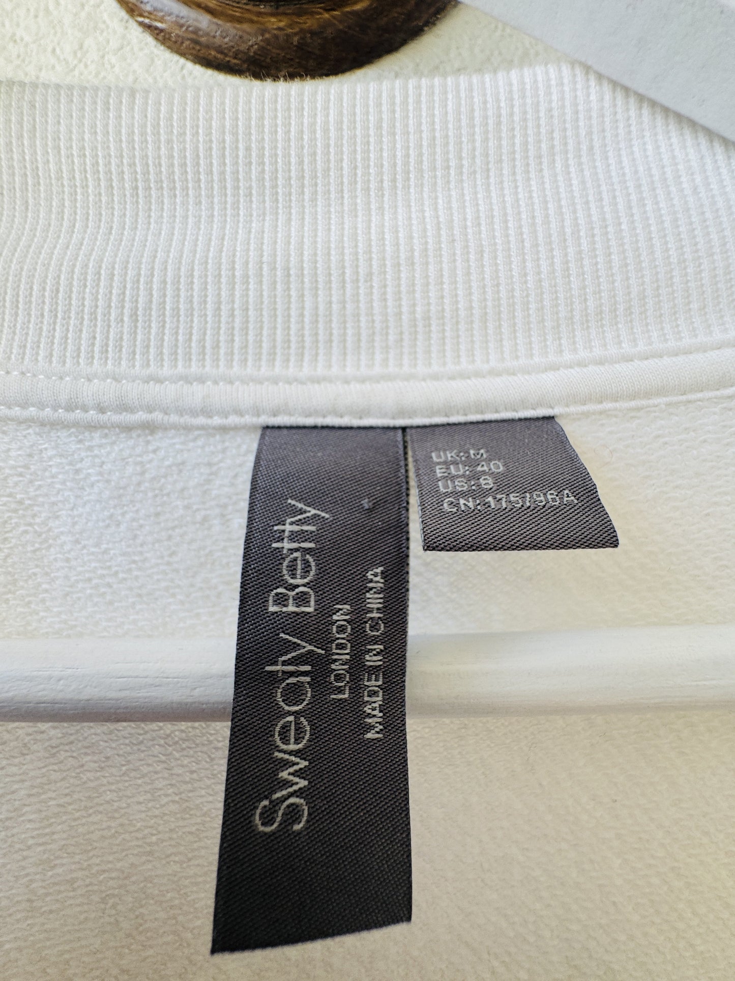 Sweaty Betty Cream Harmonise Luxe Cardigan Sweatshirt - Size M