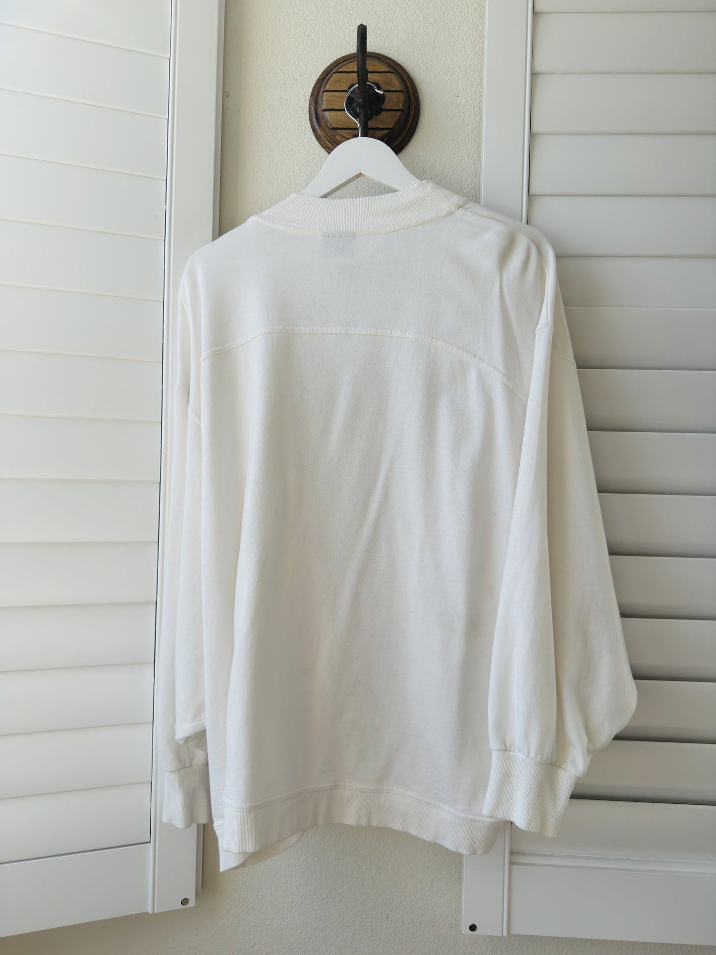 Sweaty Betty Cream Harmonise Luxe Cardigan Sweatshirt - Size M