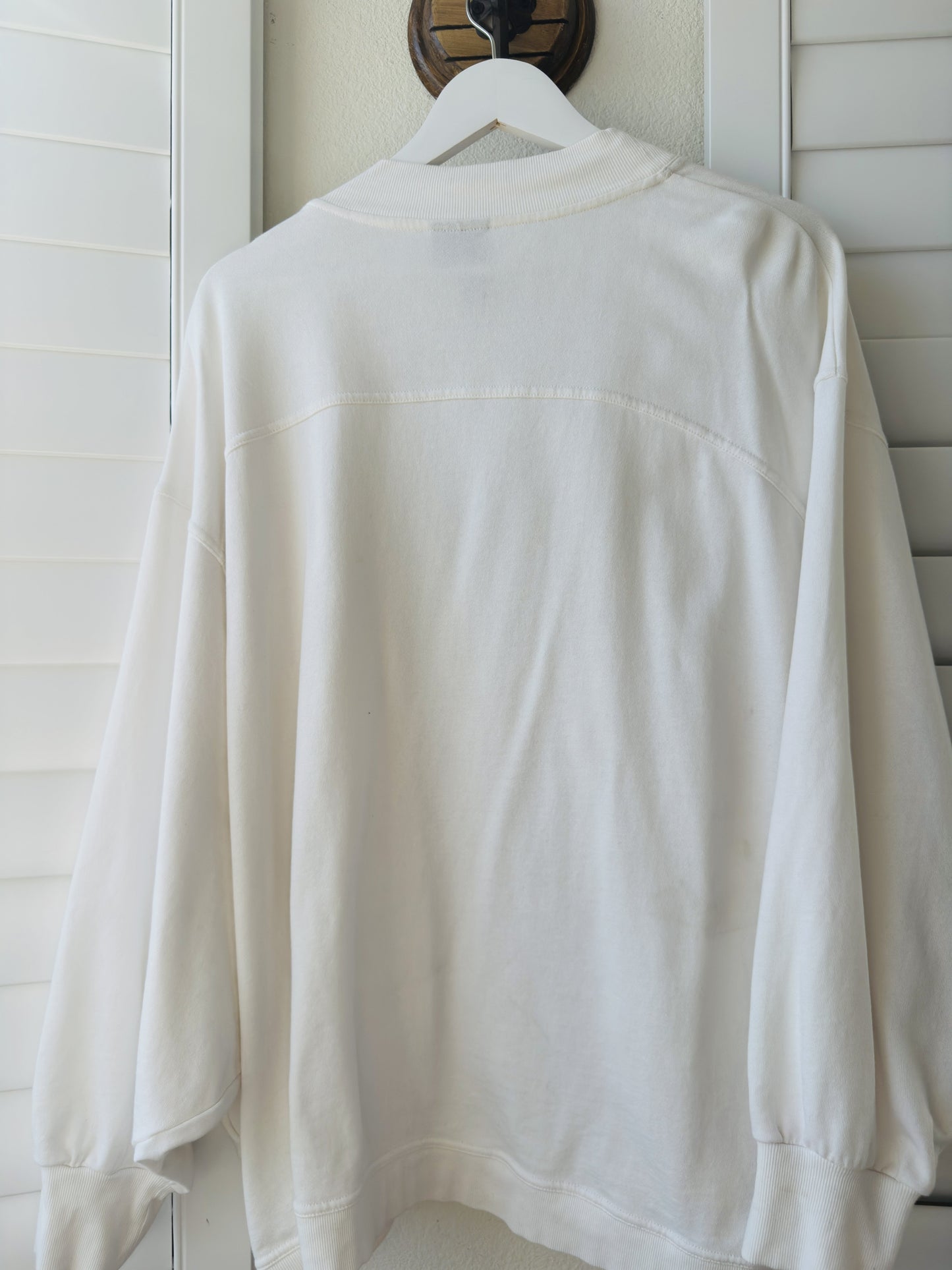 Sweaty Betty Cream Harmonise Luxe Cardigan Sweatshirt - Size M
