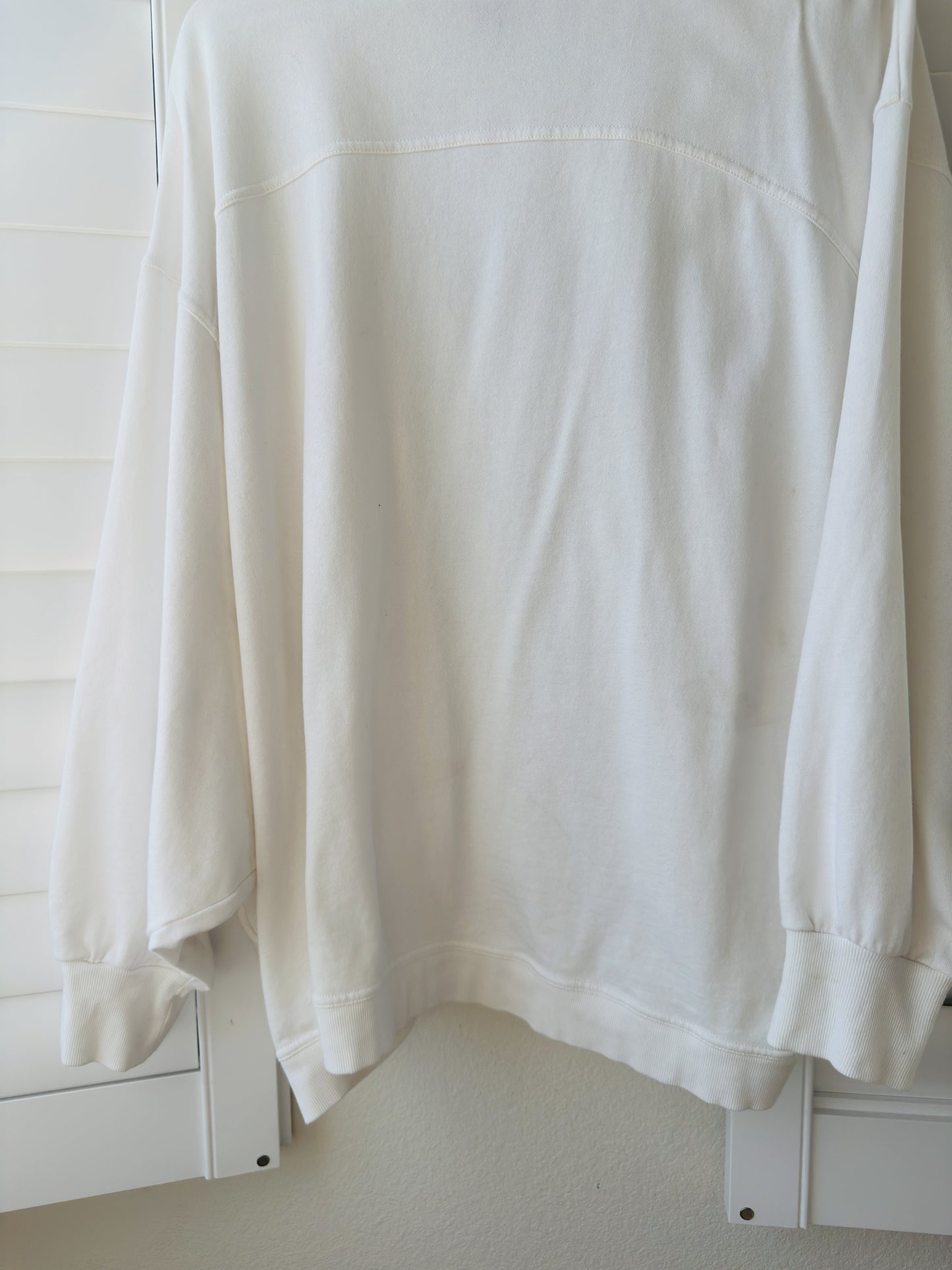 Sweaty Betty Cream Harmonise Luxe Cardigan Sweatshirt - Size M