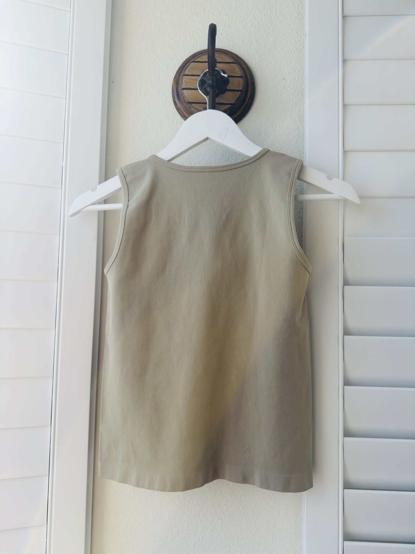Vital Life Ribbed Square Neck Tank Top Size M
