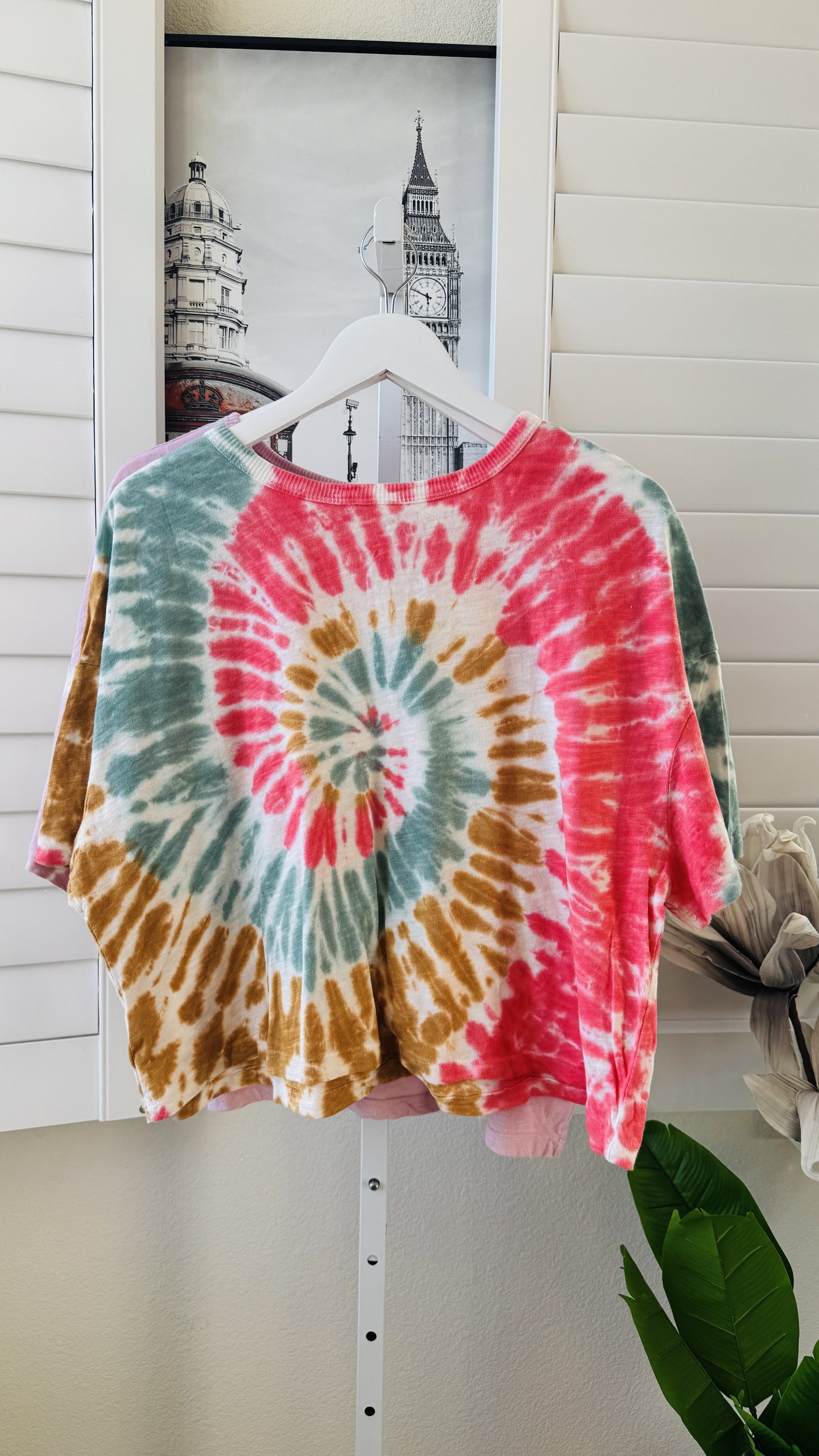 So Women's XXL Tie-Dye Cropped T-Shirt Duo