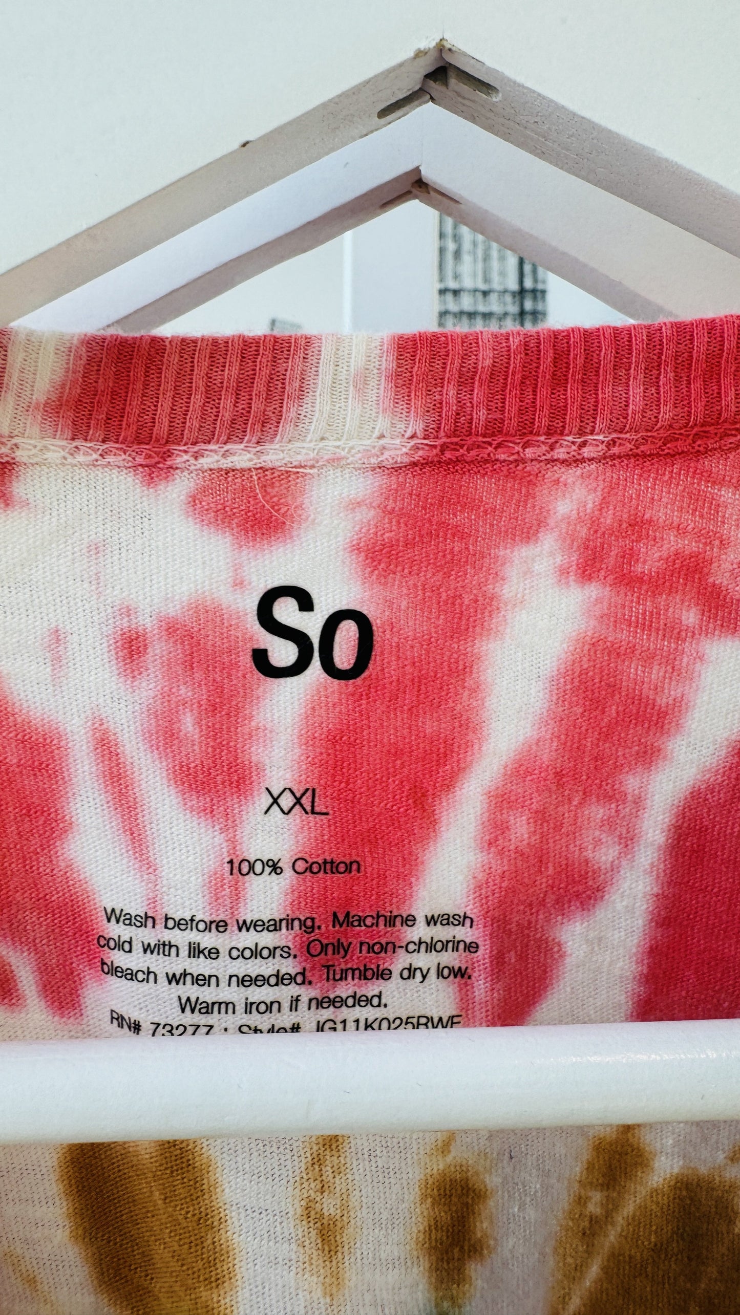 So Women's XXL Tie-Dye Cropped T-Shirt Duo