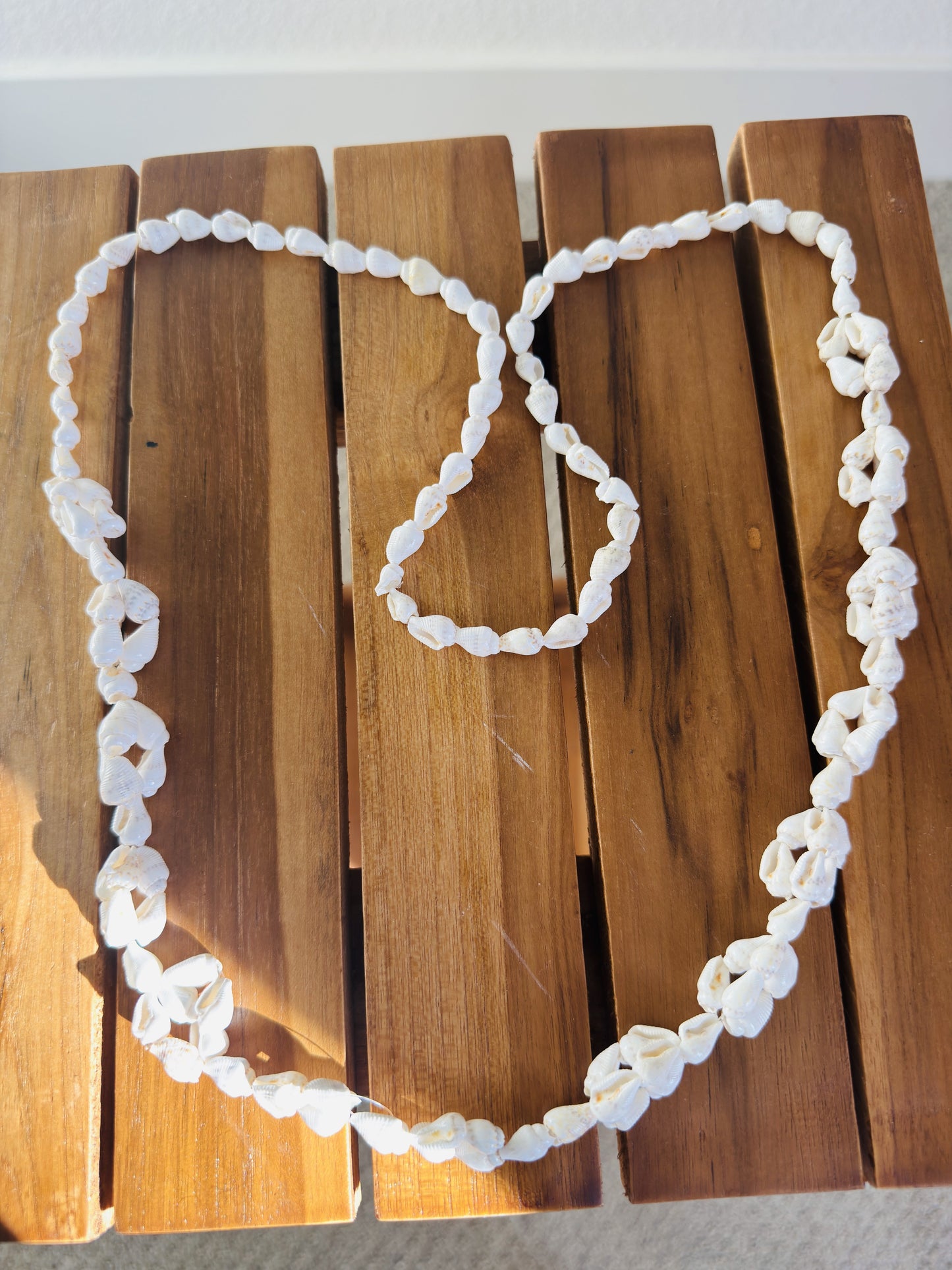 Set of Beach Shell Necklaces: Cowrie Shell Lei Necklace