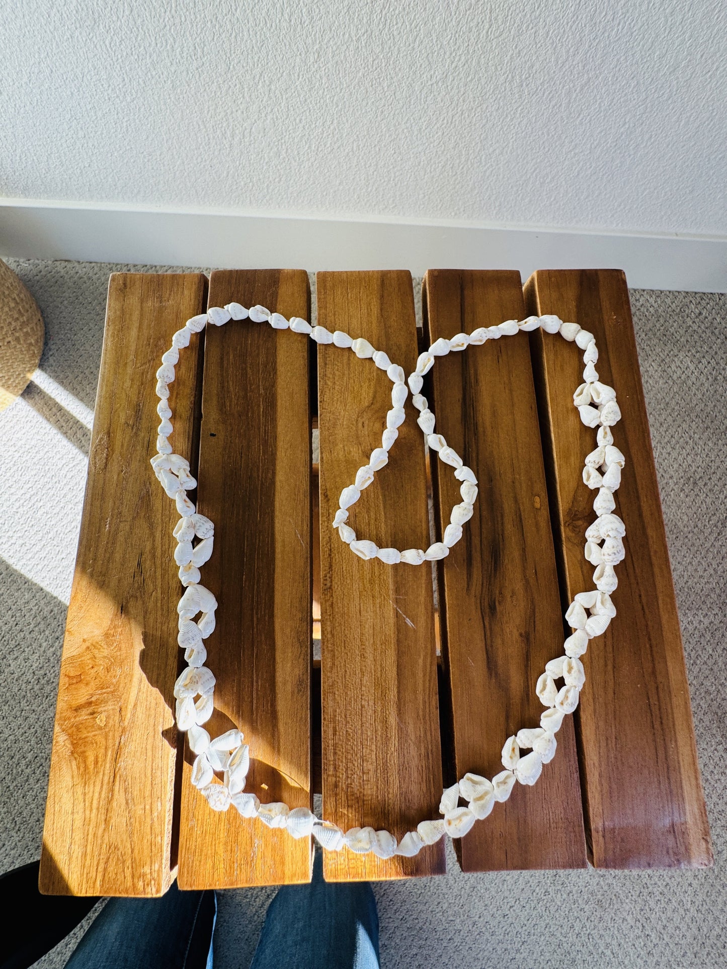 Set of Beach Shell Necklaces: Cowrie Shell Lei Necklace