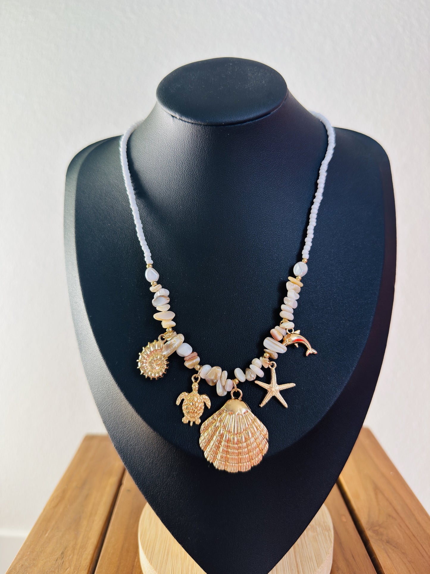 Set of Beach Shell Necklaces: Cowrie Shell Lei Necklace
