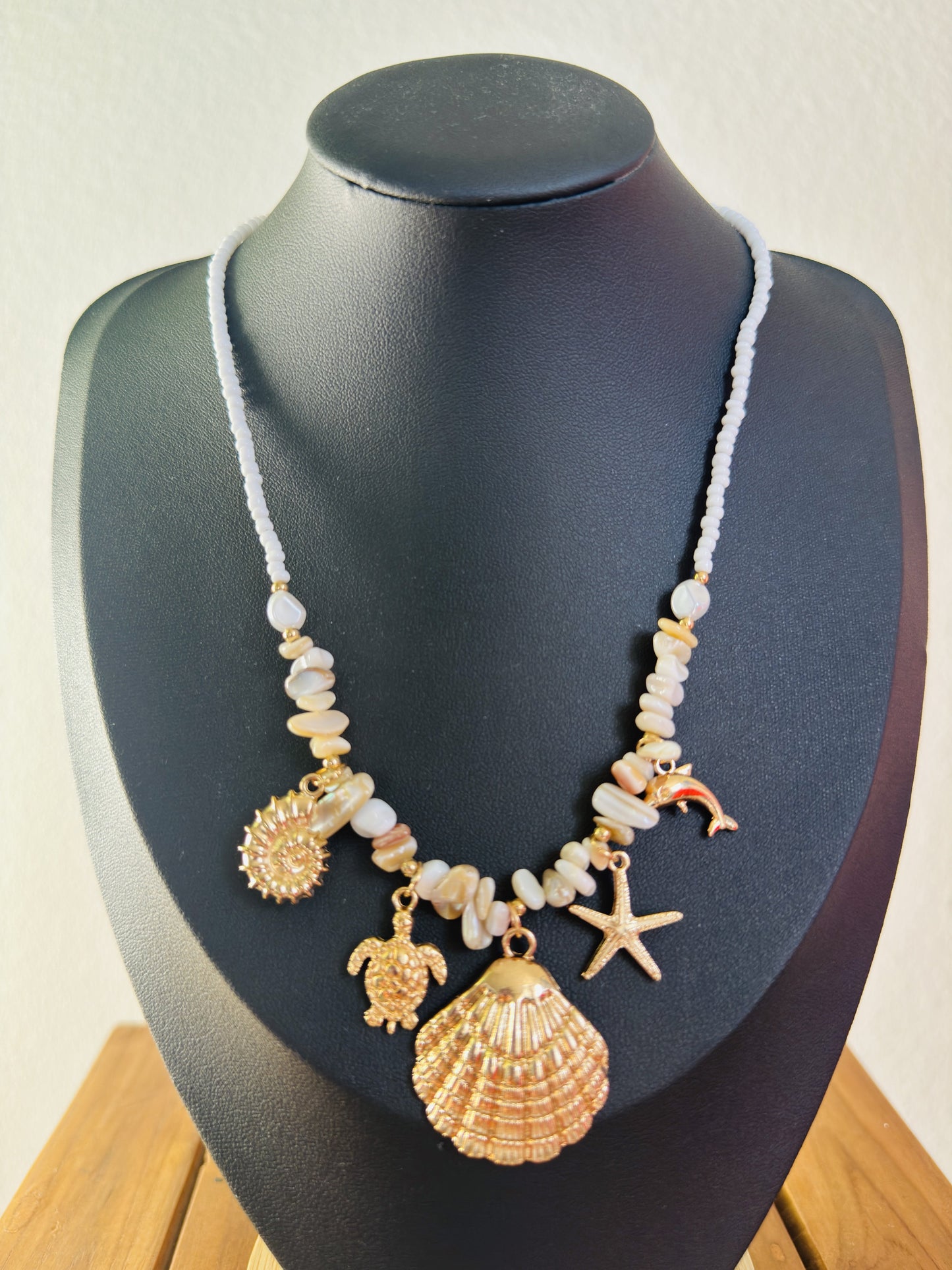 Set of Beach Shell Necklaces: Cowrie Shell Lei Necklace