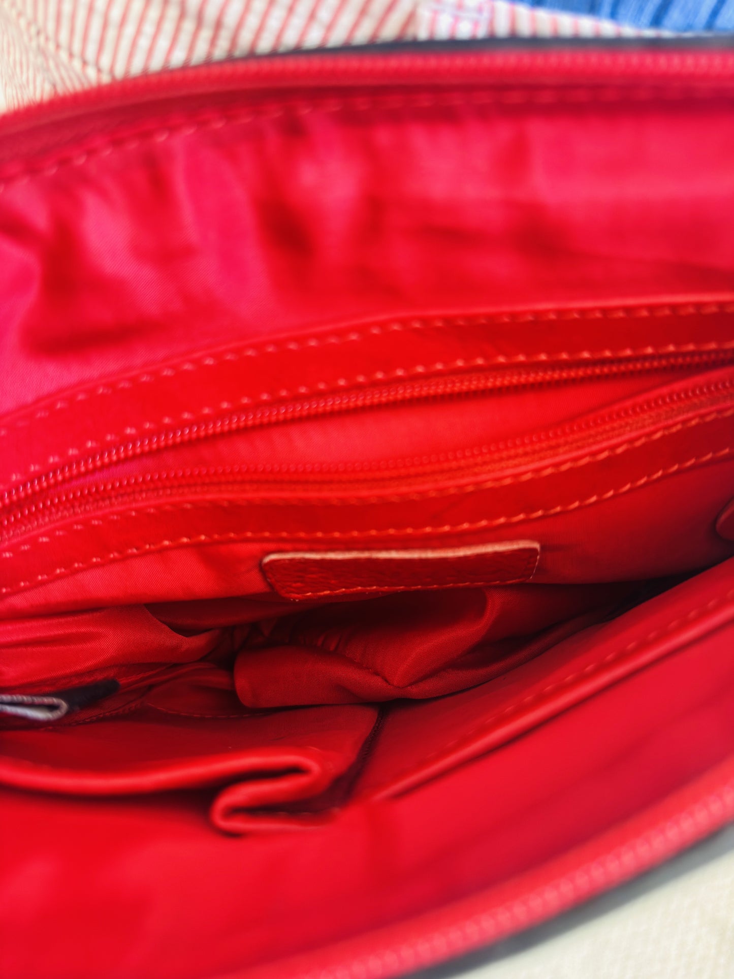 Pielino Red Leather Crossbody Bag