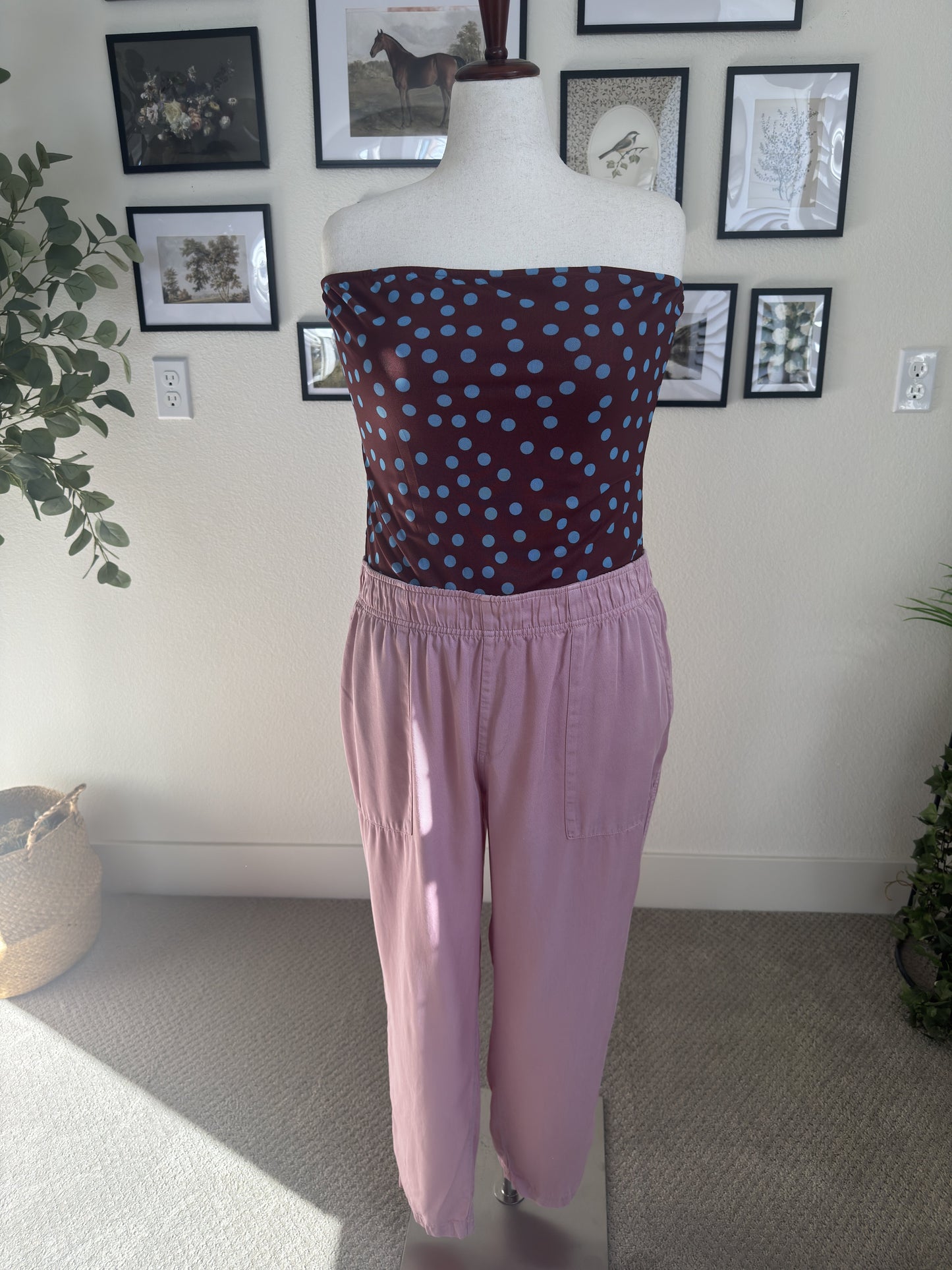 PrettyGarden Polka Dot Strapless Tube Top - Size XXL