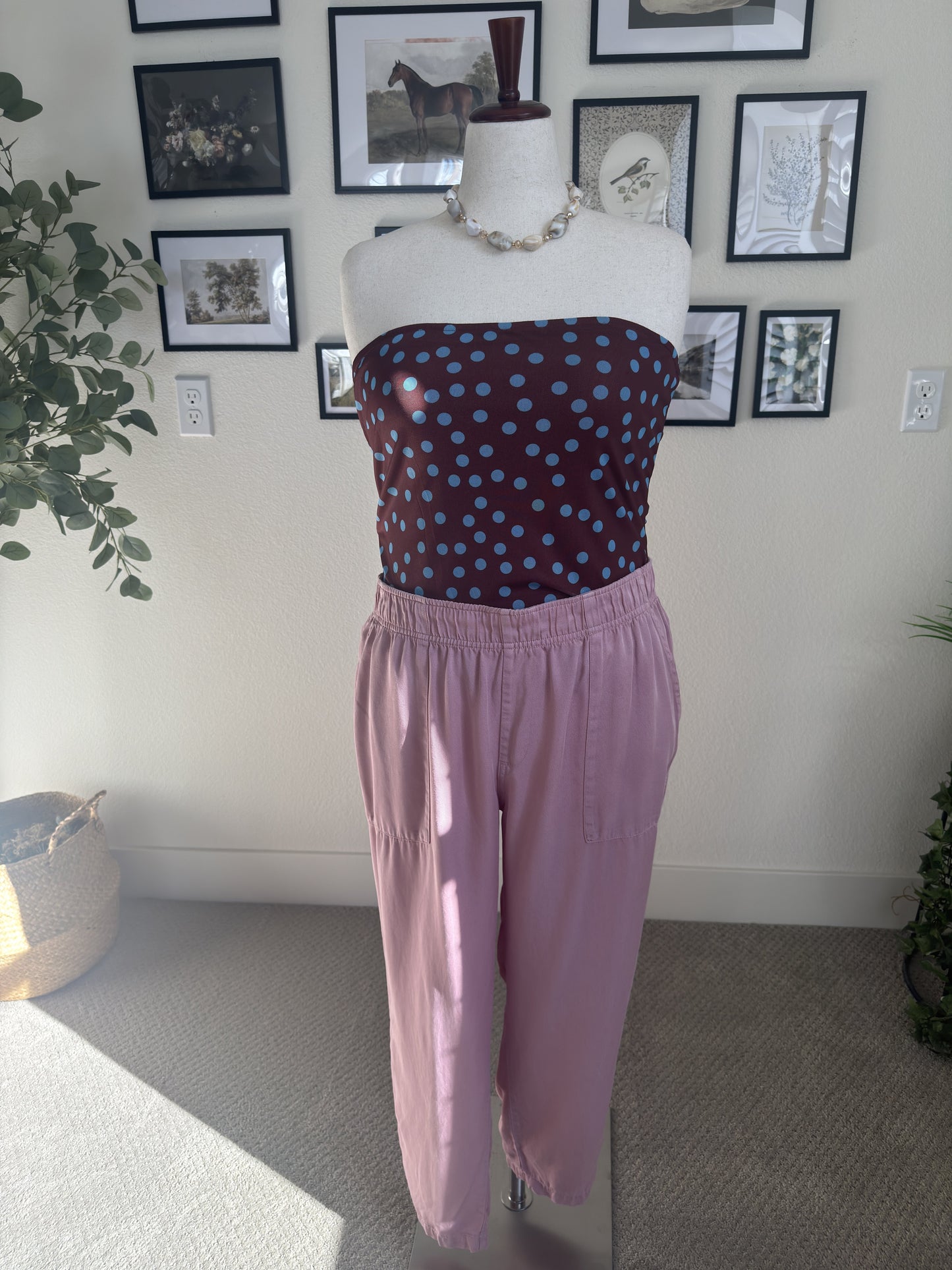 PrettyGarden Polka Dot Strapless Tube Top - Size XXL