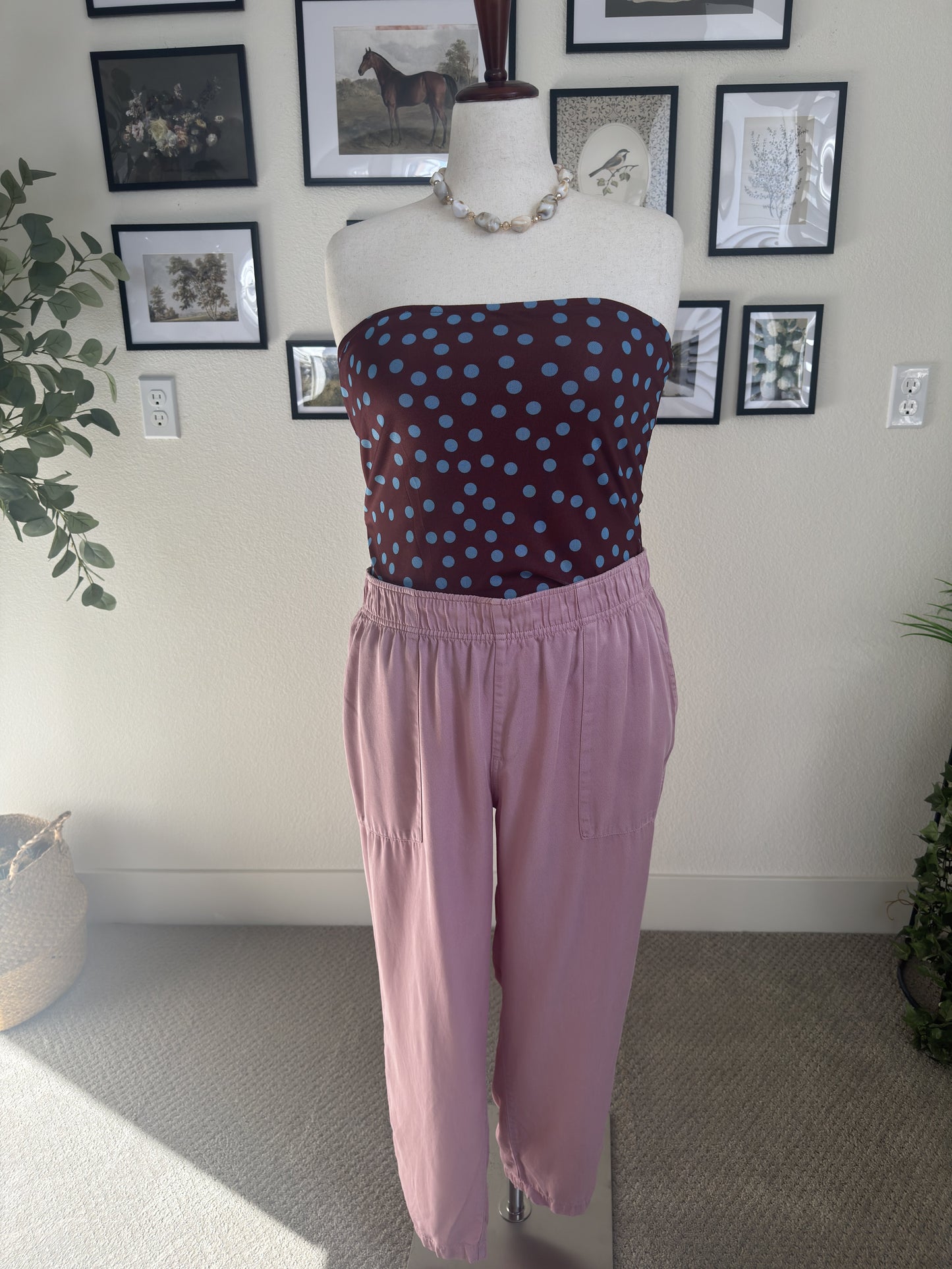 PrettyGarden Polka Dot Strapless Tube Top - Size XXL