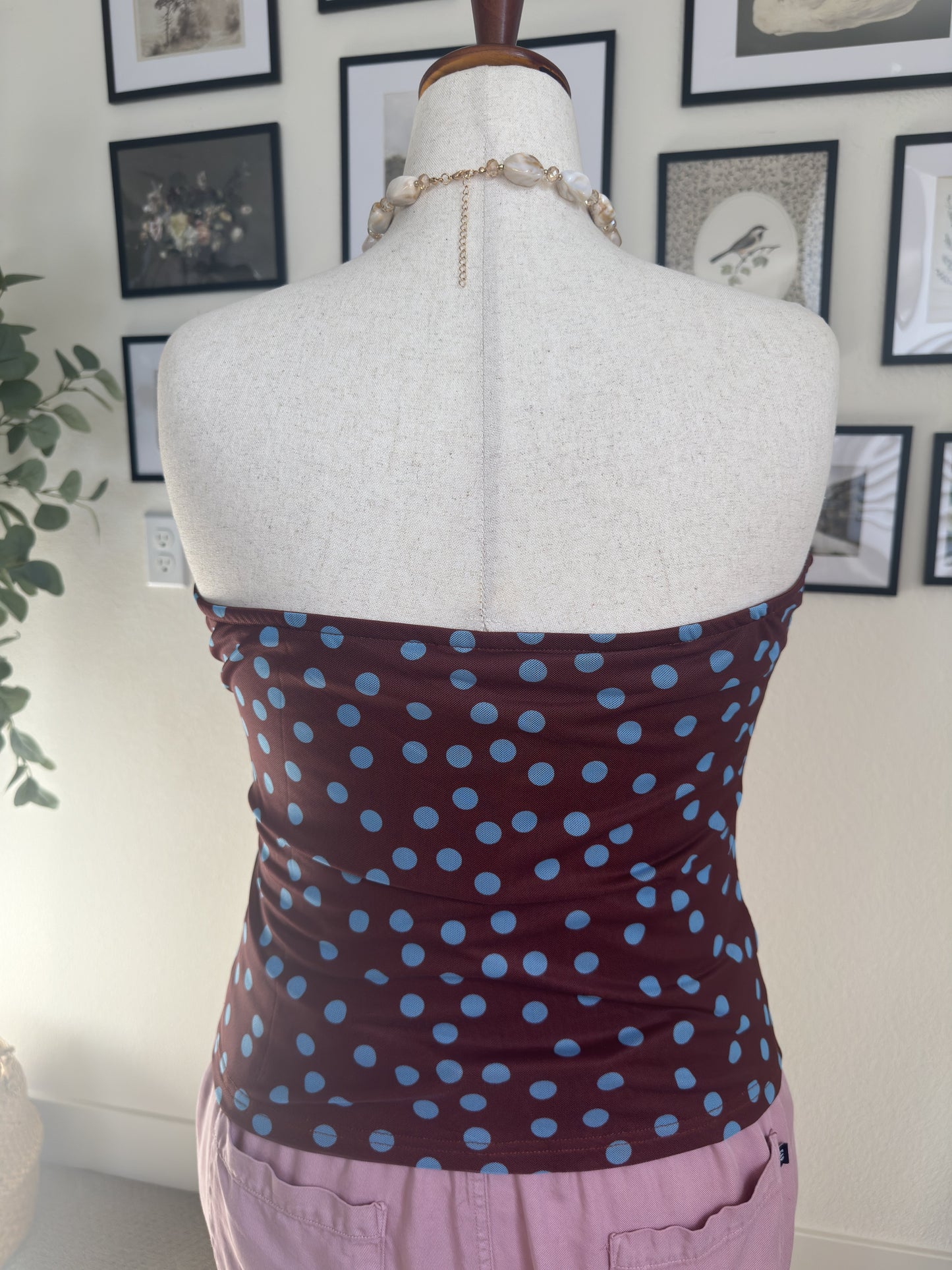 PrettyGarden Polka Dot Strapless Tube Top - Size XXL