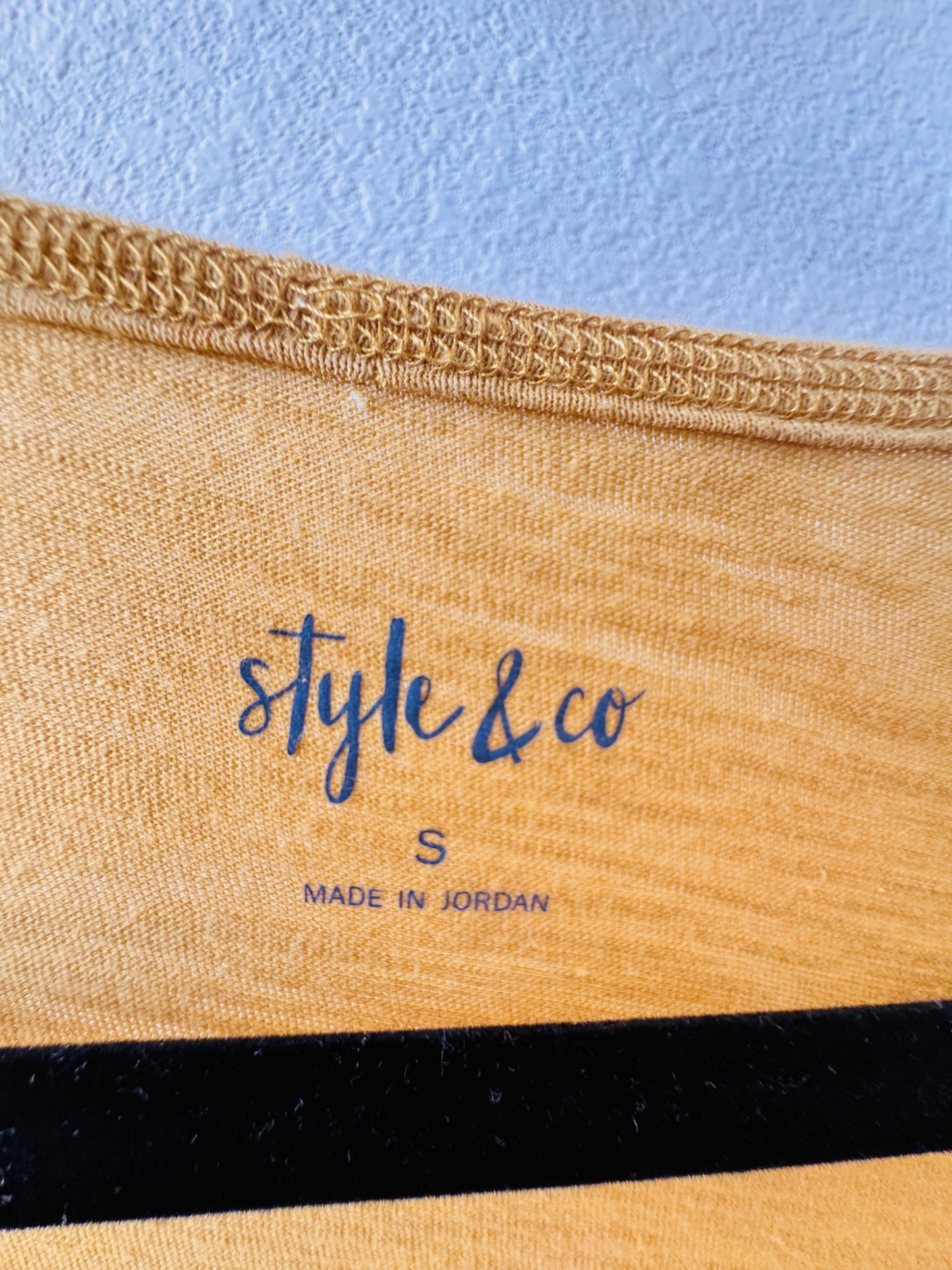 Style & Co Mustard Yellow Asymmetric Hem Tank Top - Size S