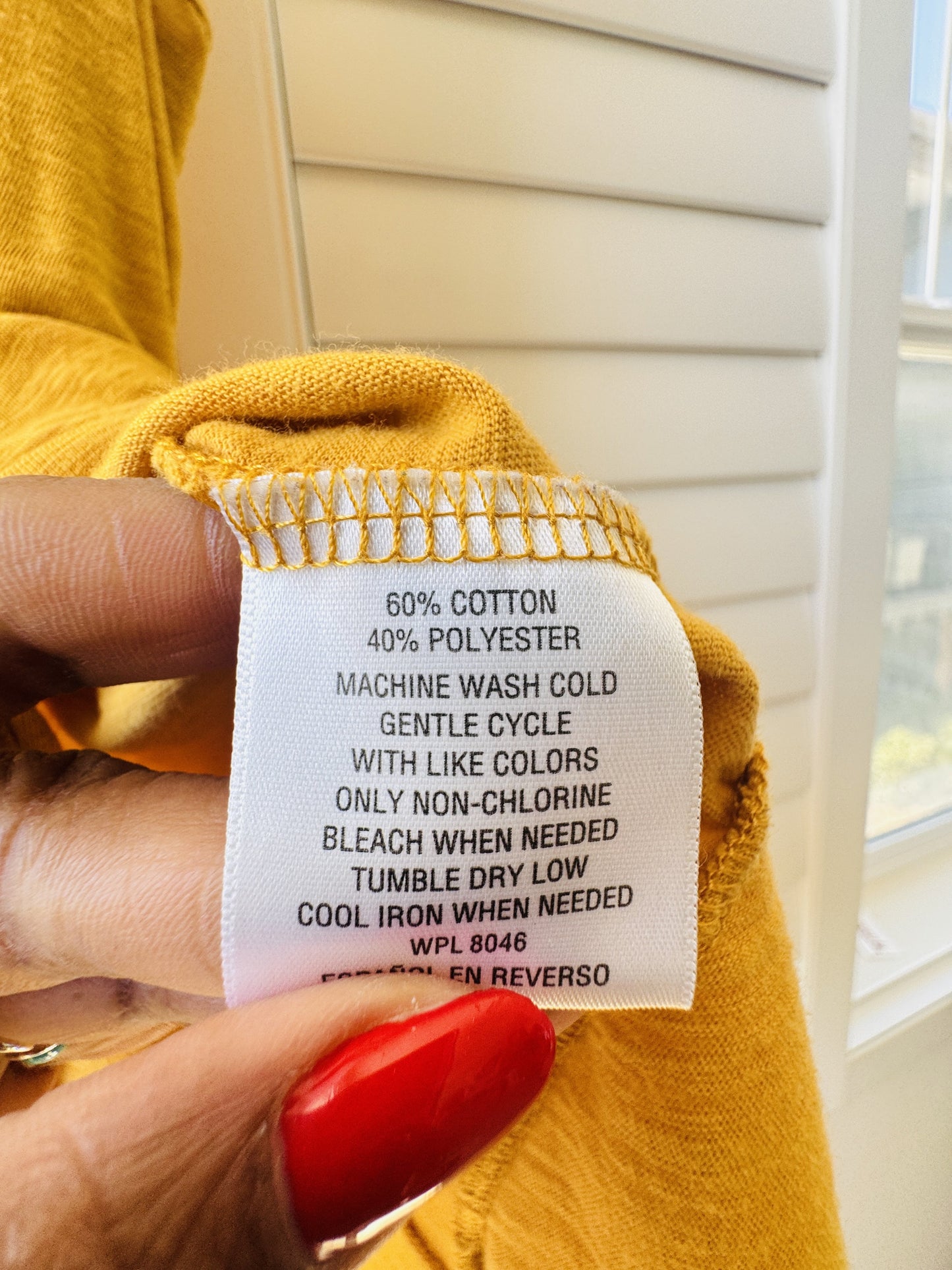 Style & Co Mustard Yellow Asymmetric Hem Tank Top - Size S