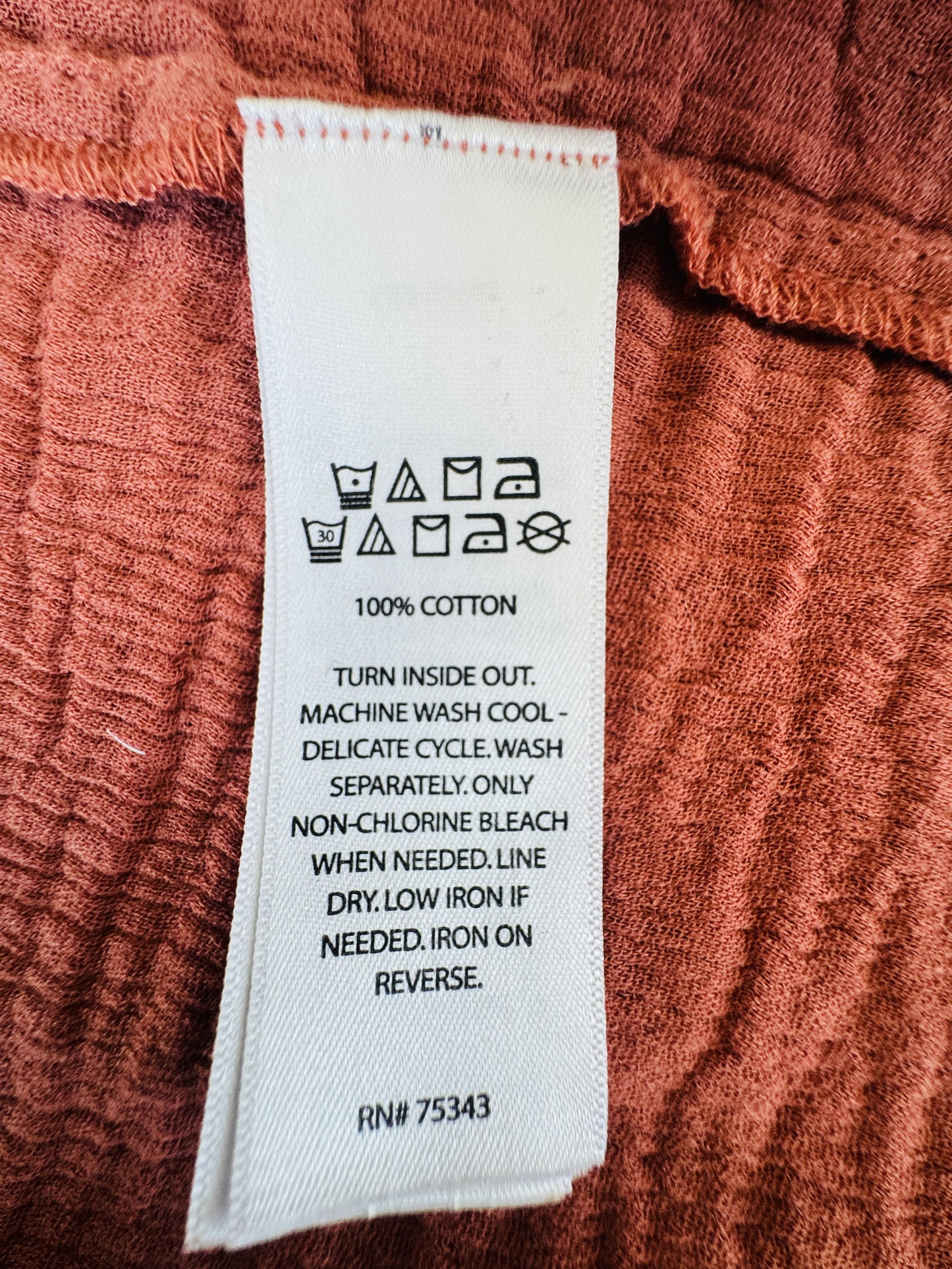 Lucky Brand Terracotta Cotton Gauze Tiered Maxi Dress - Size L
