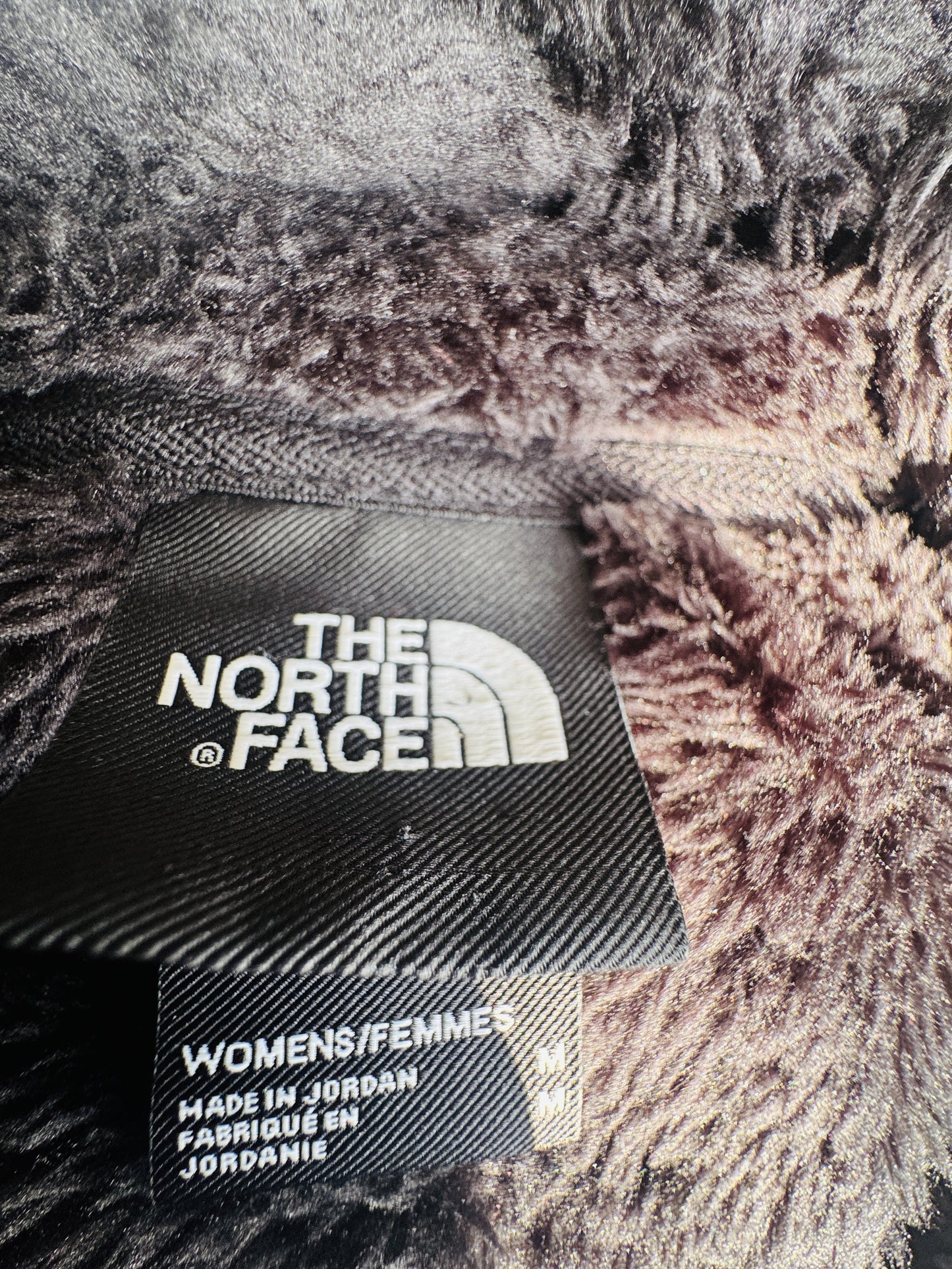 The North Face Women's Black Sherpa Fleece Quarter-Zip Pullover Size M