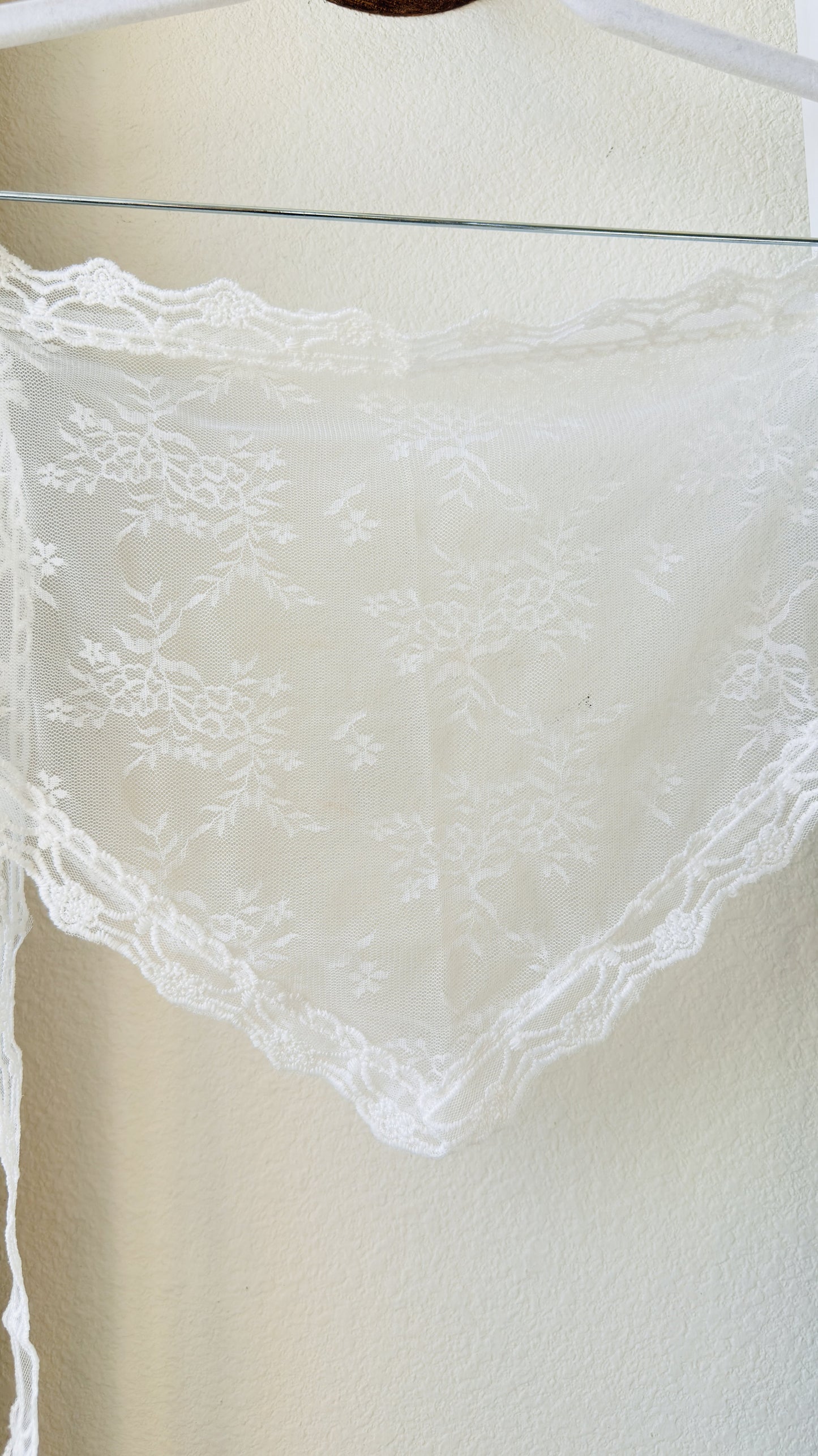 Floral Lace Triangle Hair Scarf Bandana