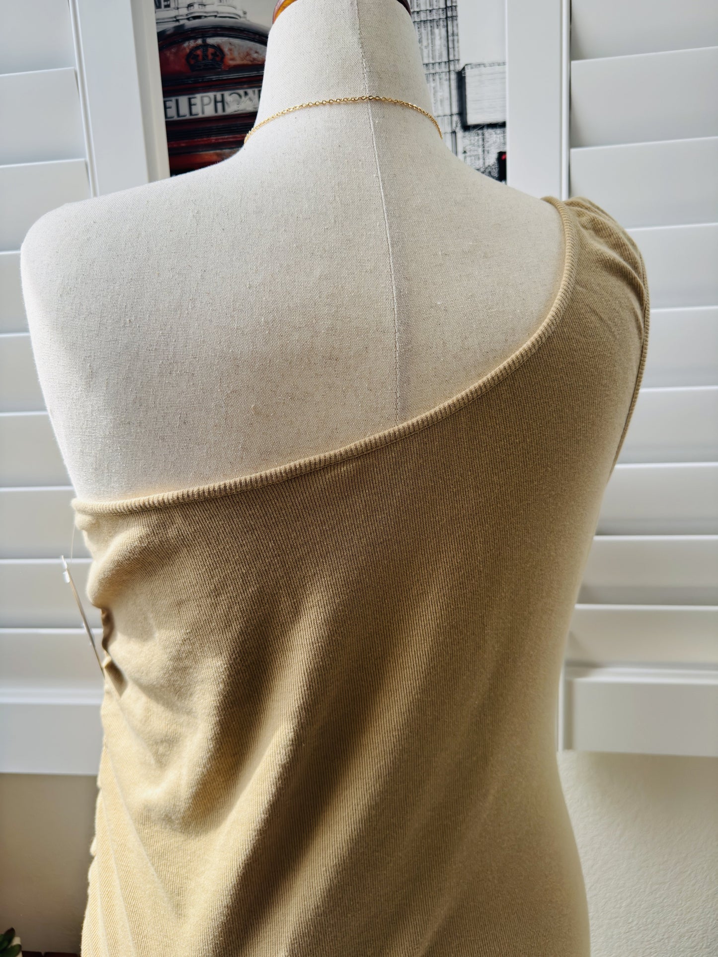 BP. One-Shoulder Ruched Ribbed Mini Dress Size 2X